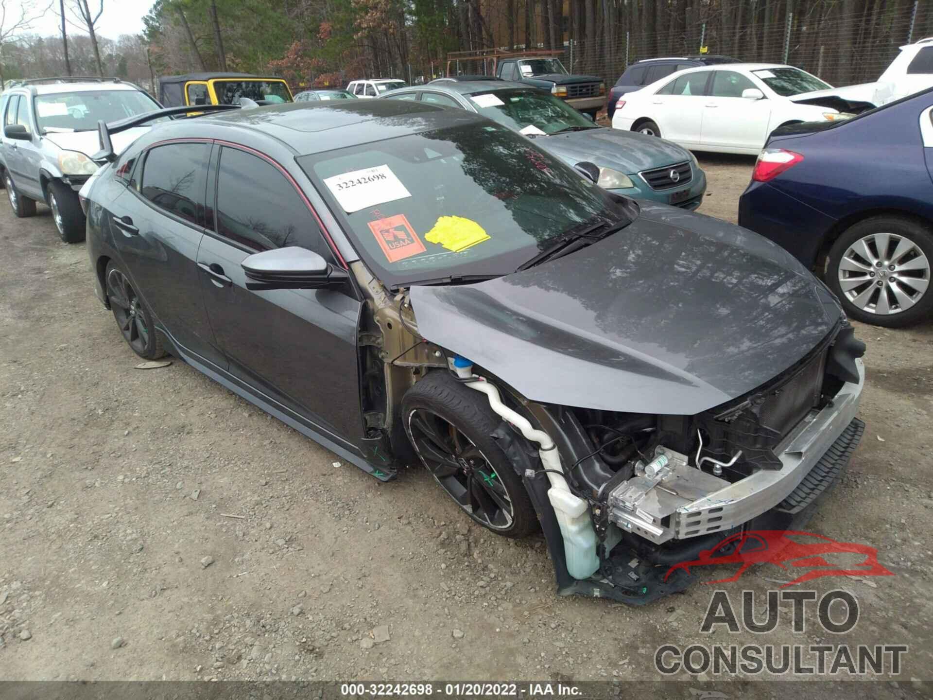 HONDA CIVIC HATCHBACK 2018 - SHHFK7H96JU210930