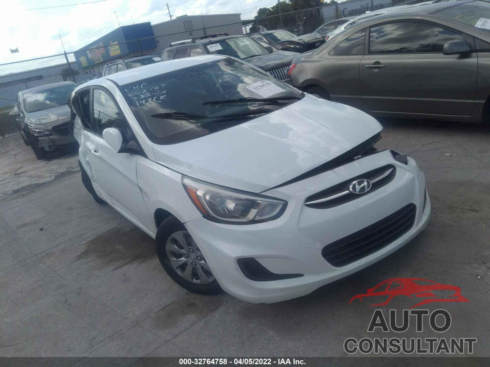 HYUNDAI ACCENT 2017 - KMHCT5AE4HU315010