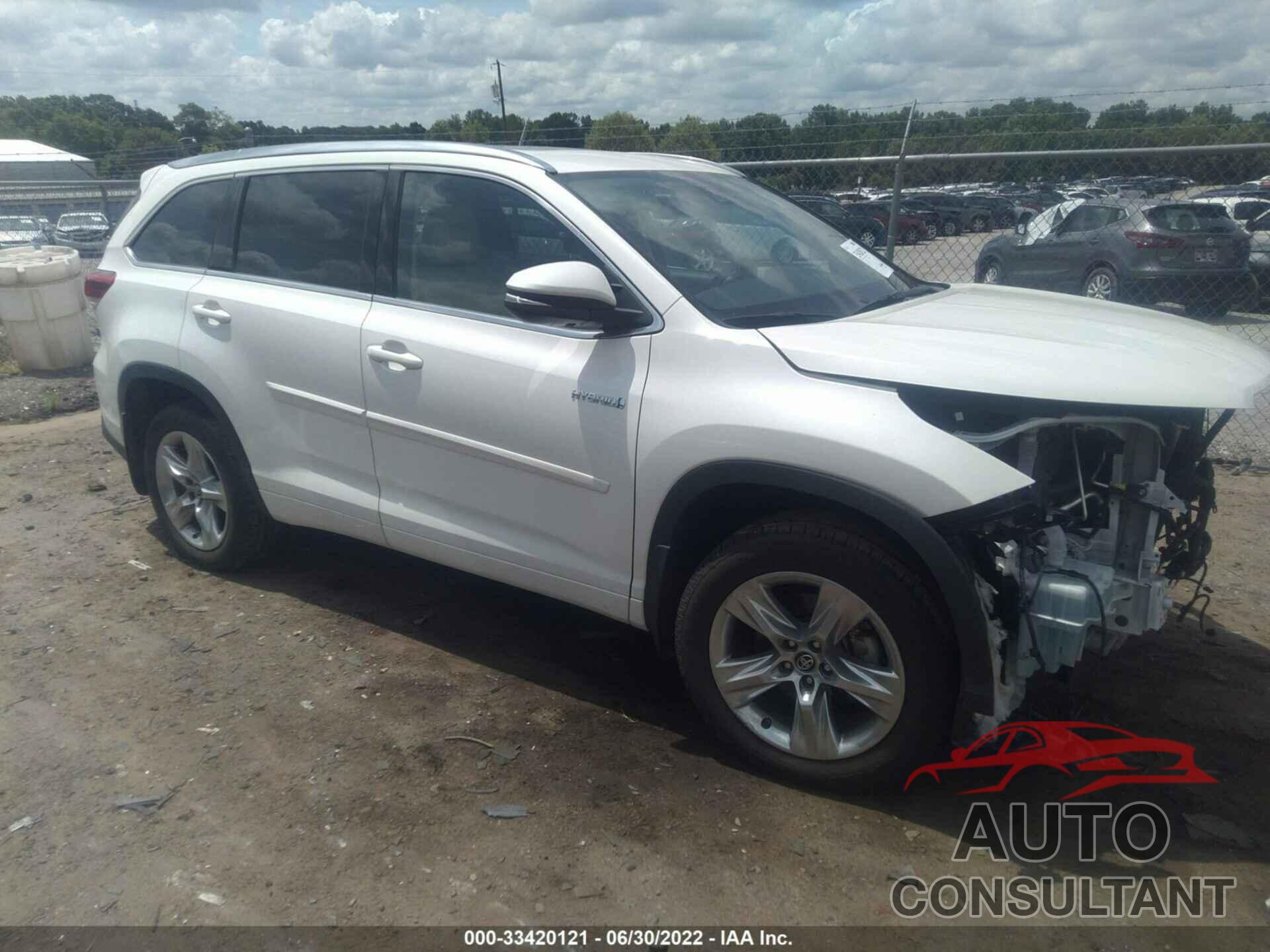 TOYOTA HIGHLANDER 2017 - 5TDDGRFH9HS022330