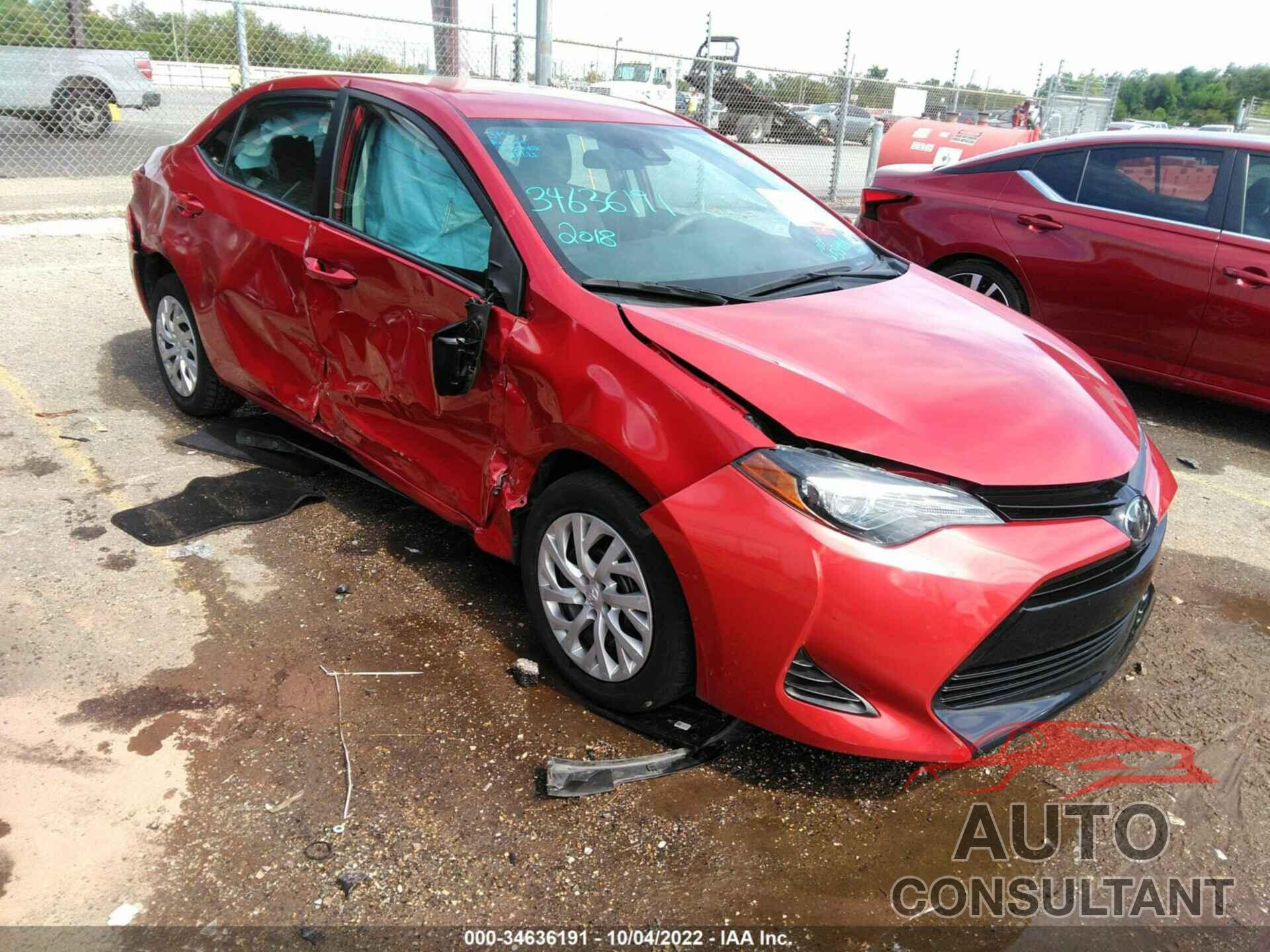 TOYOTA COROLLA 2018 - 5YFBURHE9JP807402