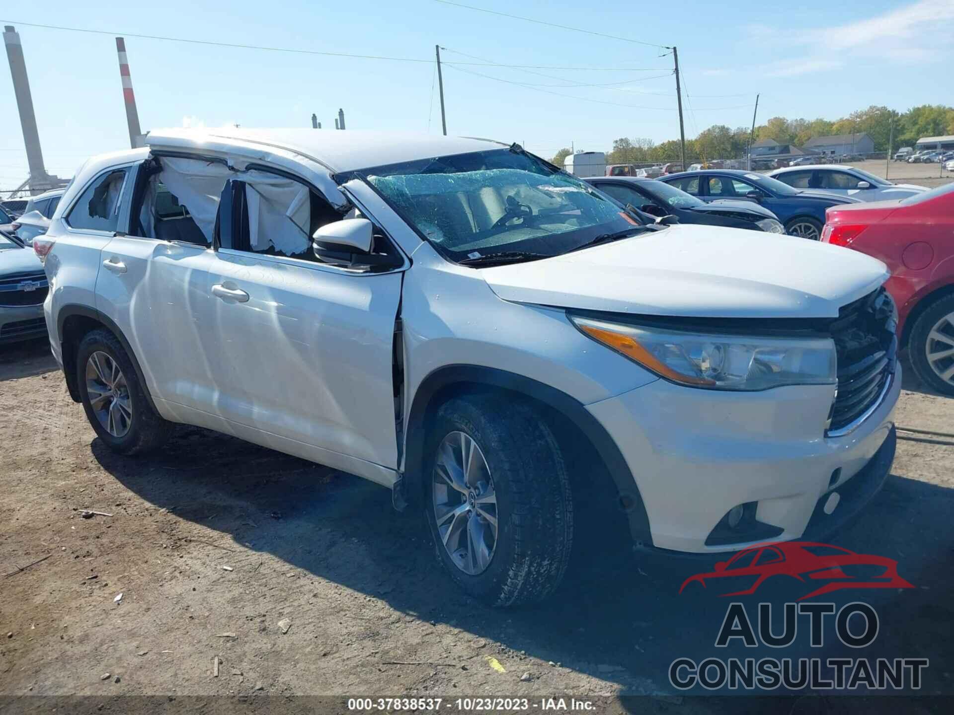 TOYOTA HIGHLANDER 2016 - 5TDBKRFH4GS277424