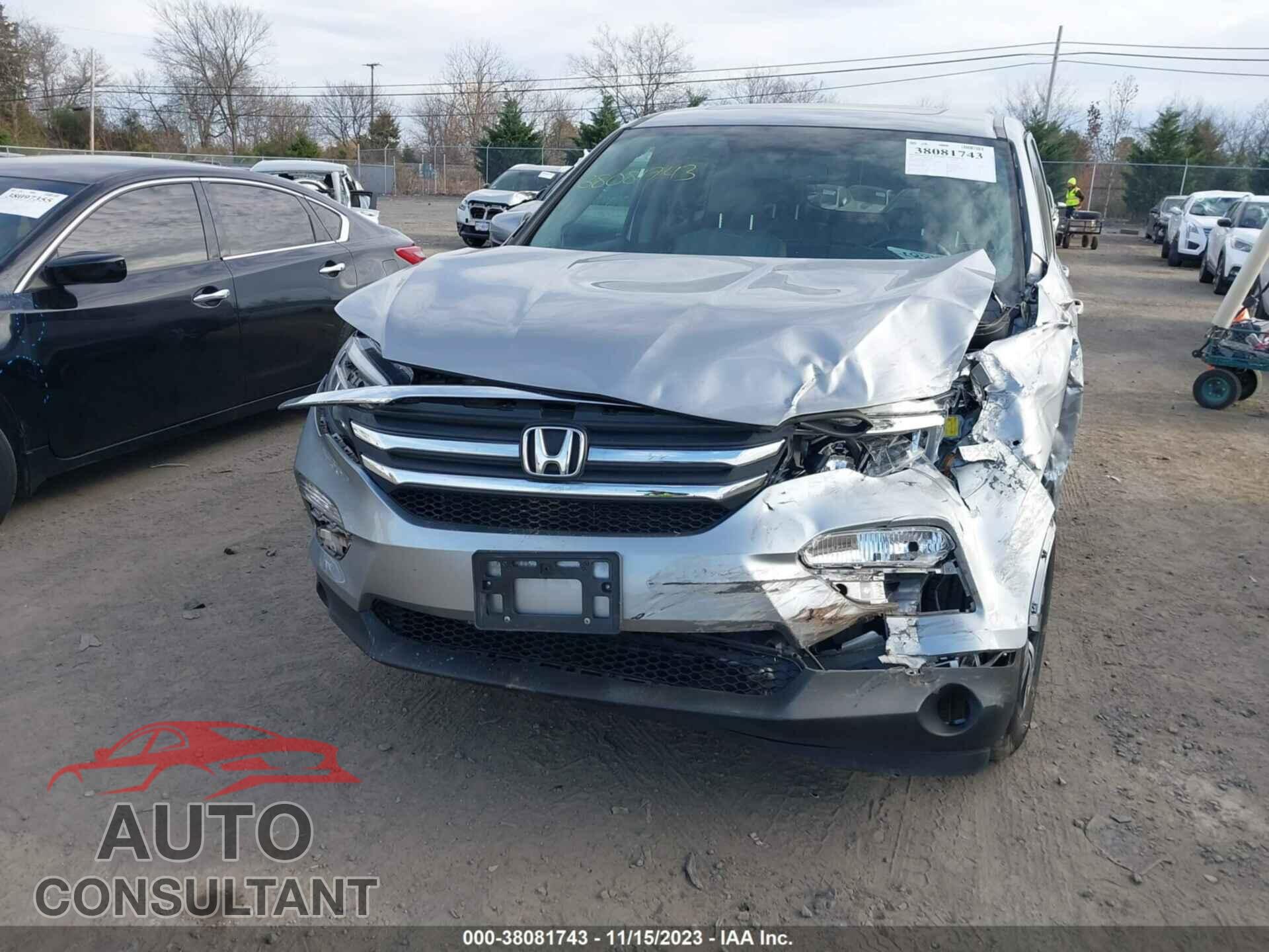 HONDA PILOT 2017 - 5FNYF6H51HB087778