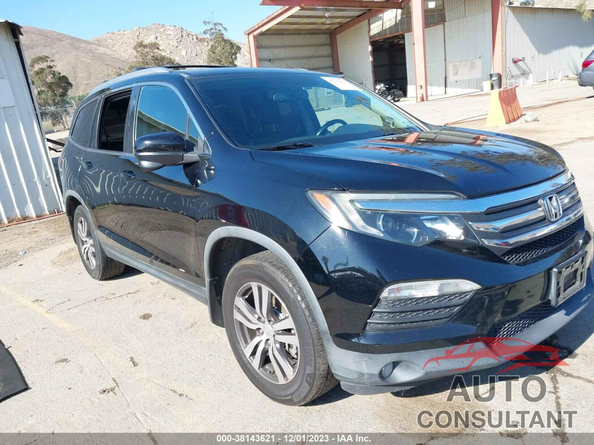 HONDA PILOT 2016 - 5FNYF5H74GB038374