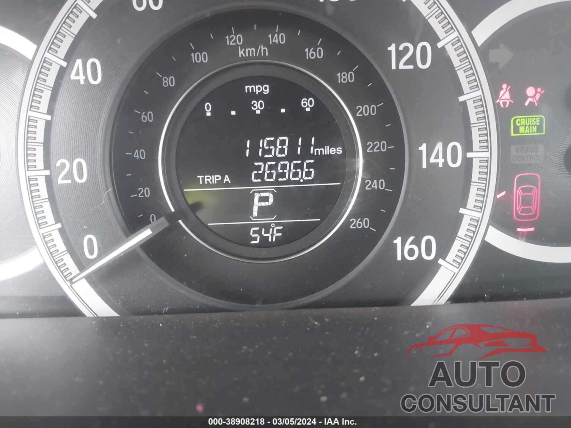 HONDA ACCORD 2017 - 1HGCR2F38HA304720