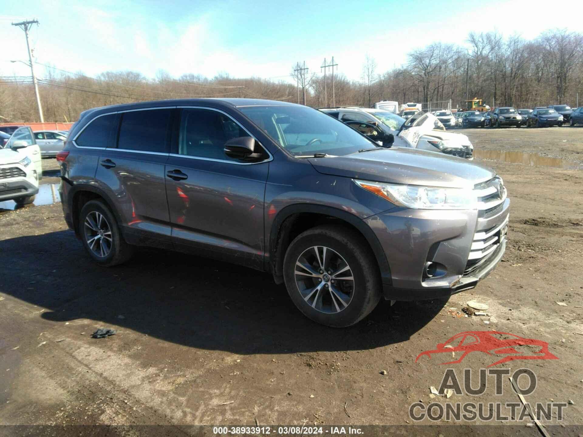 TOYOTA HIGHLANDER 2019 - 5TDBZRFH7KS730875