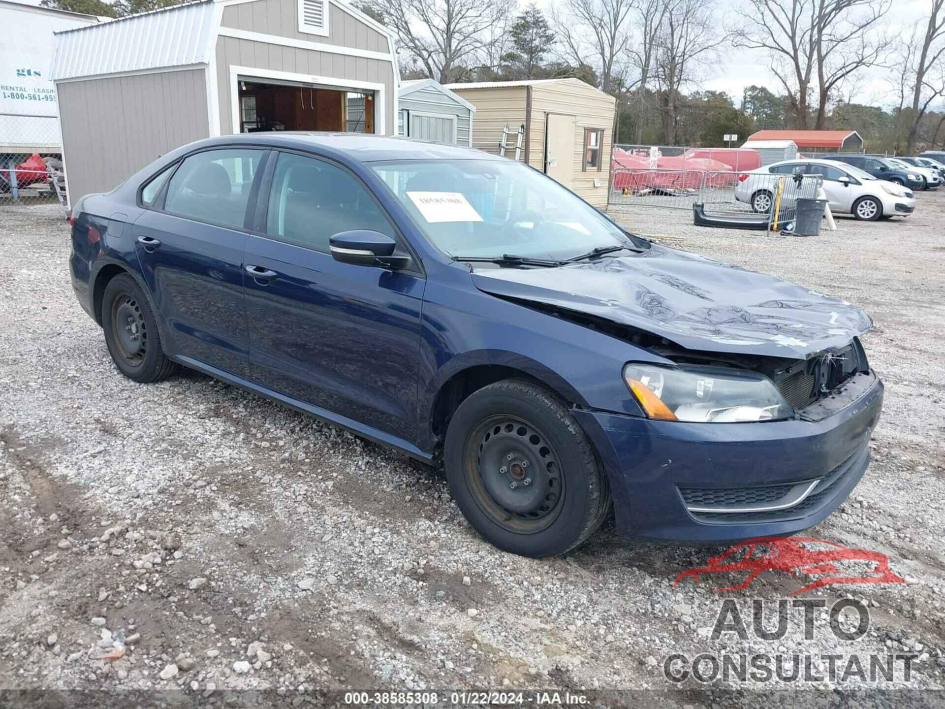 VOLKSWAGEN PASSAT 2015 - 1VWAT7A38FC040053