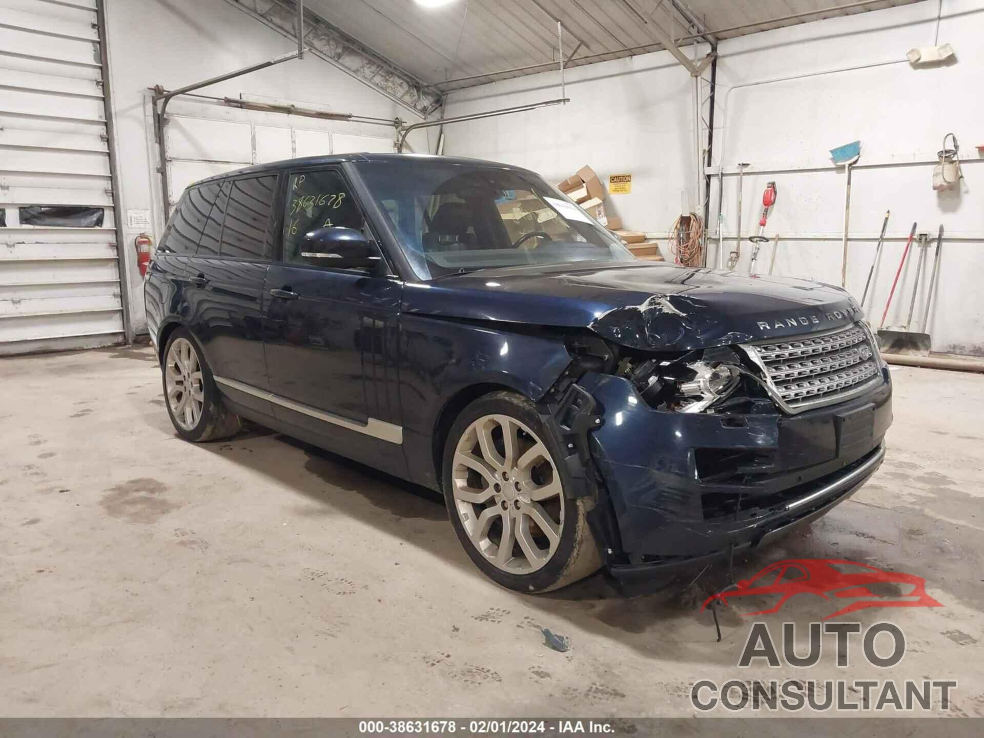 LAND ROVER RANGE ROVER 2016 - SALGS2VF3GA274128