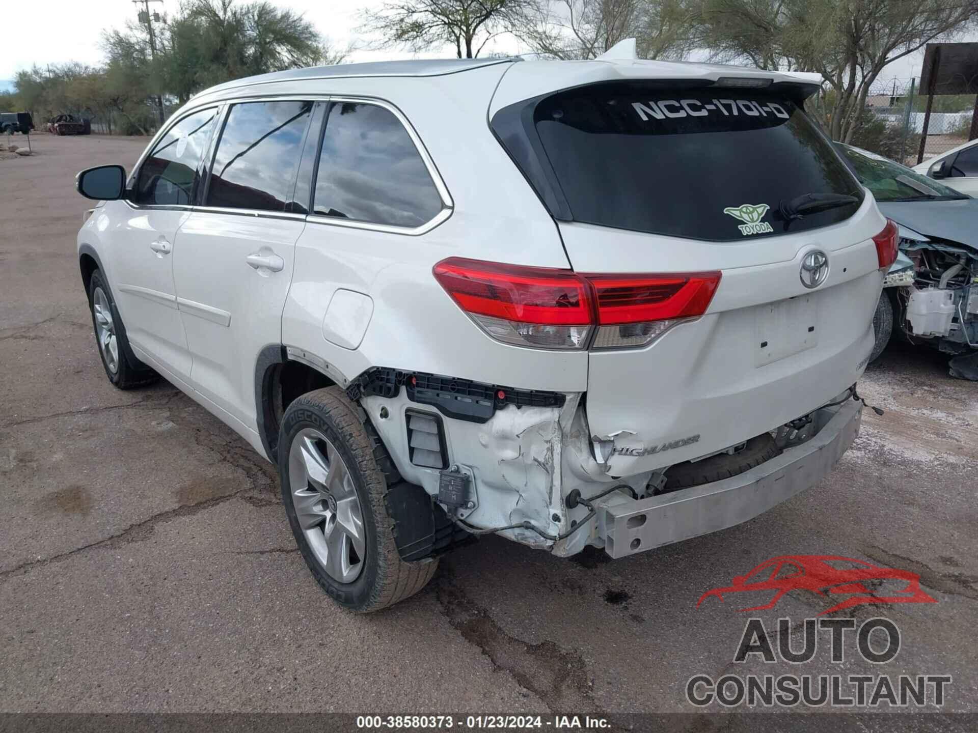 TOYOTA HIGHLANDER 2018 - 5TDYZRFH3JS285642