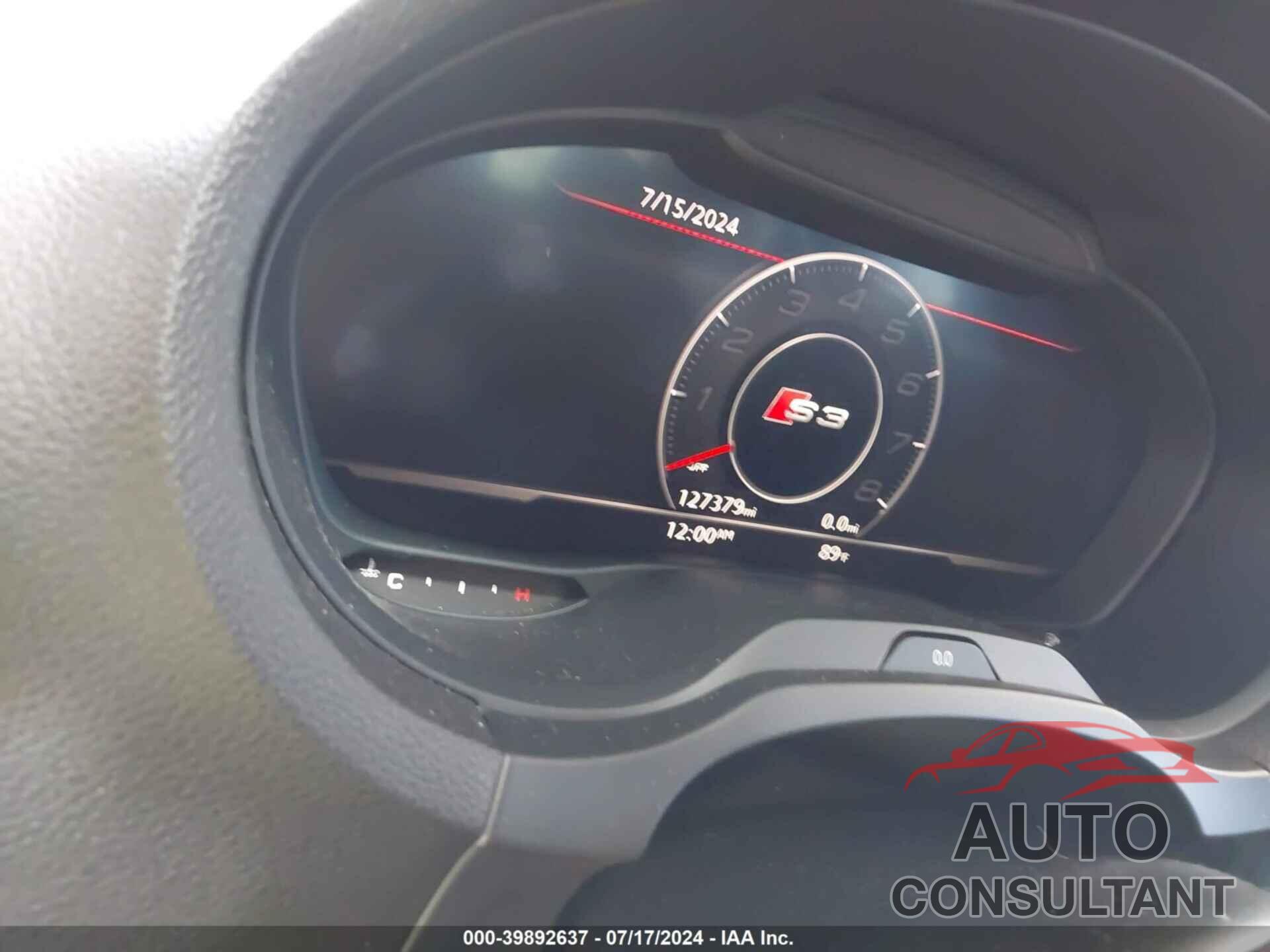 AUDI S3 2017 - WAUB1GFF0H1050507