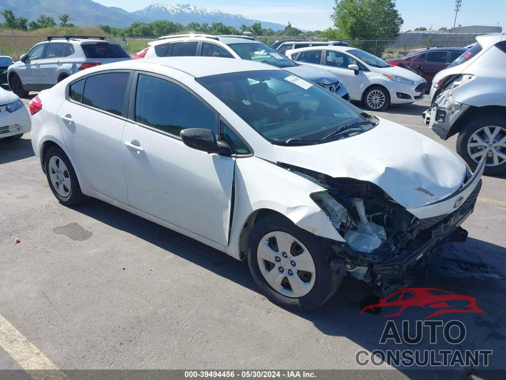 KIA FORTE 2016 - KNAFK4A64G5595072