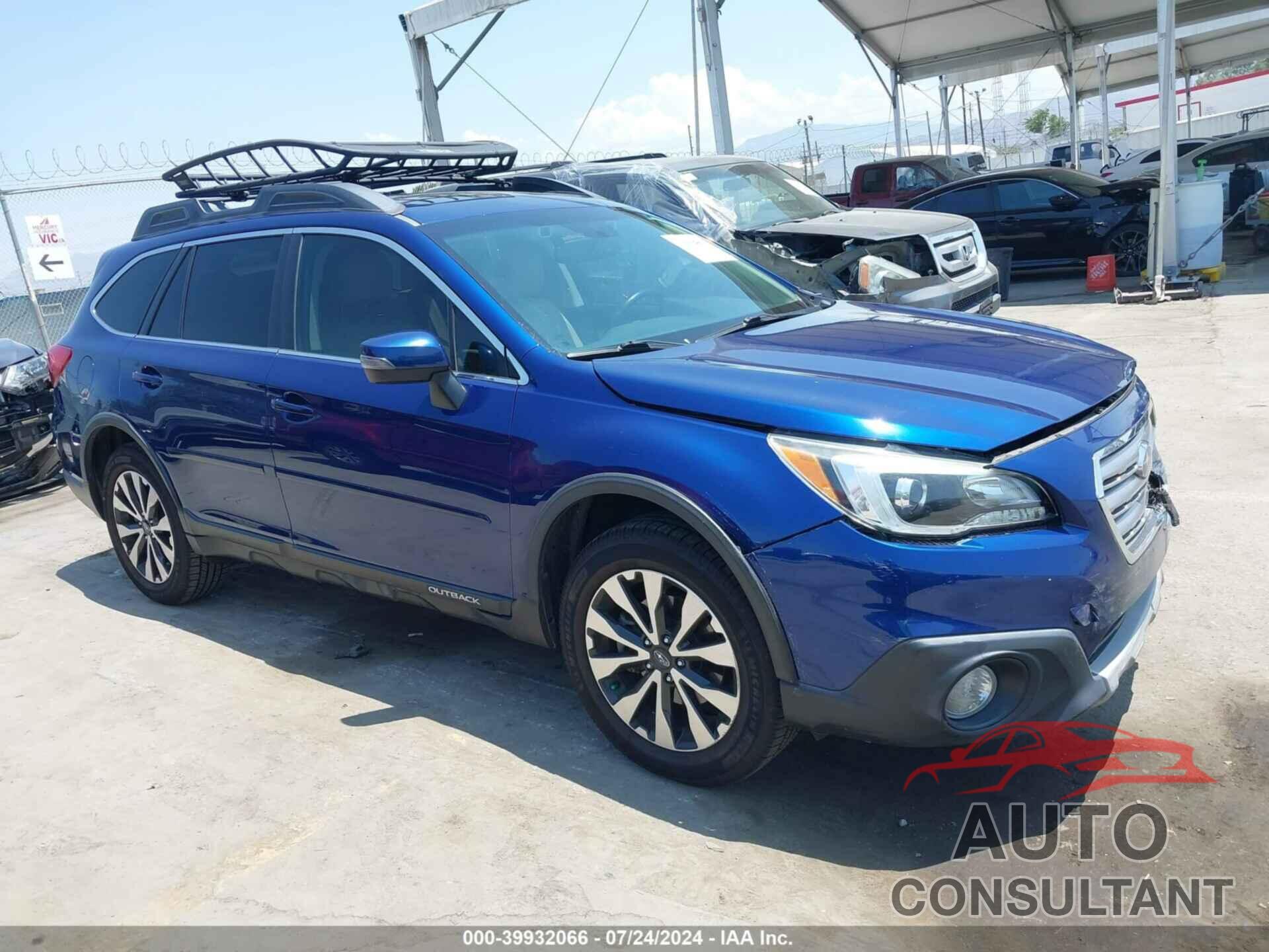 SUBARU OUTBACK 2016 - 4S4BSANC9G3275155