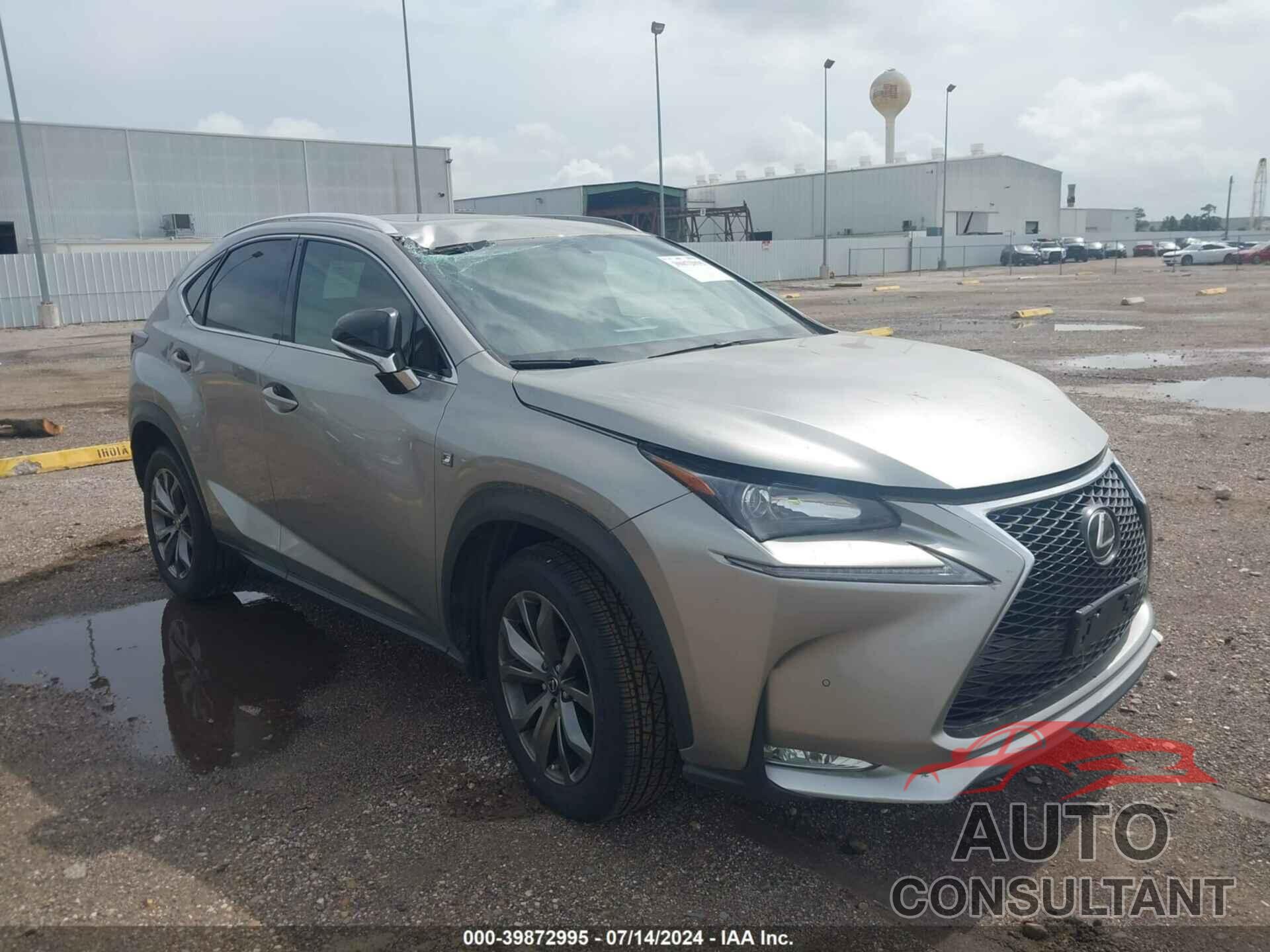 LEXUS NX 200T 2016 - JTJYARBZ2G2025798