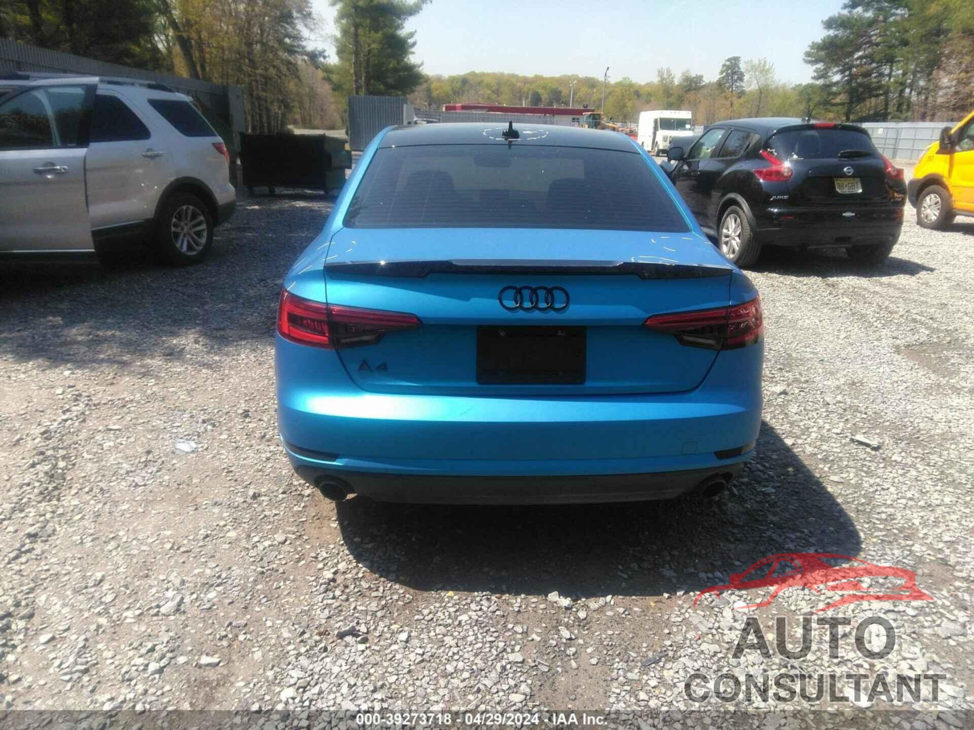 AUDI A4 2017 - WAUGNAF44HN014088