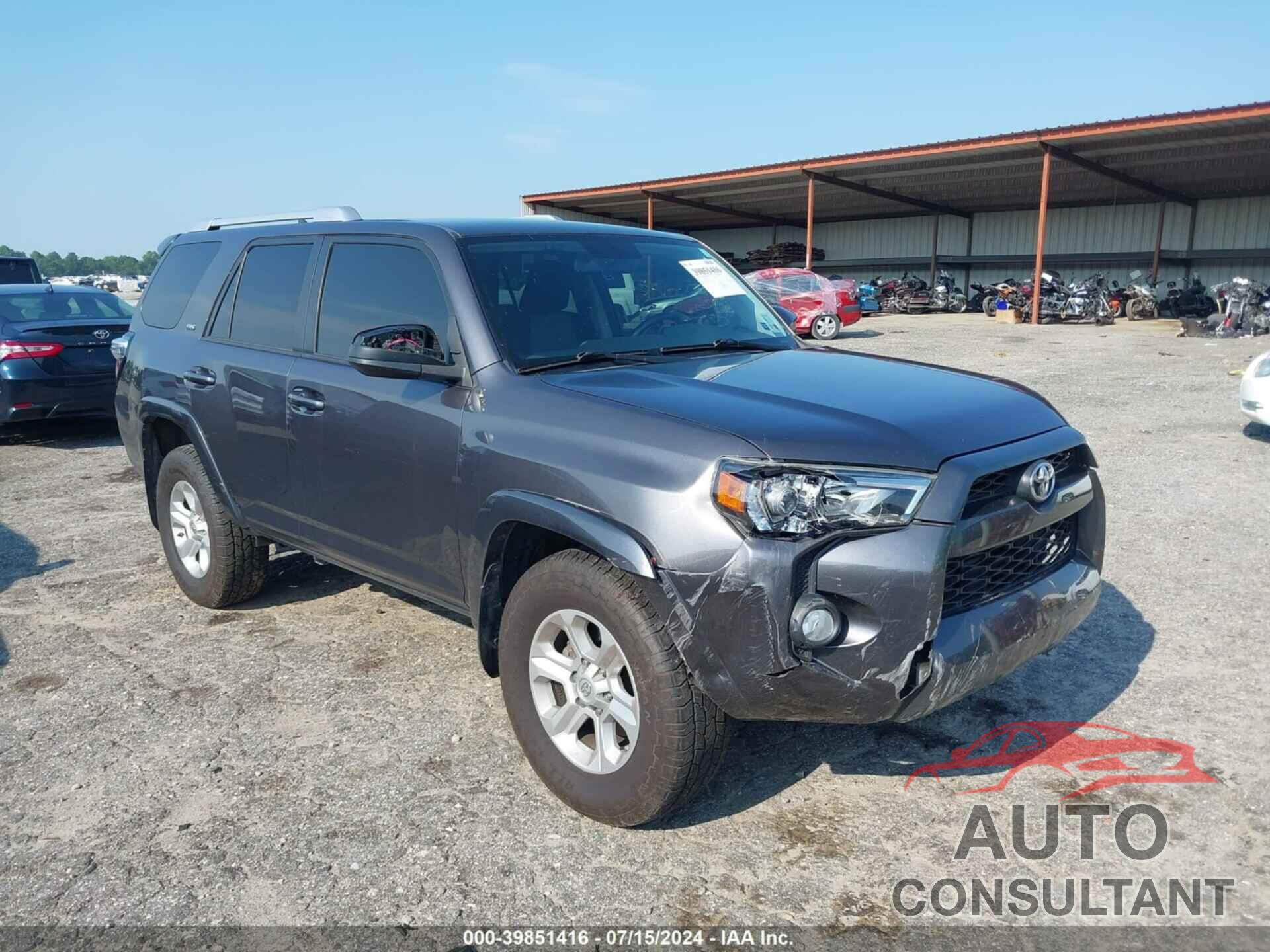 TOYOTA 4RUNNER 2018 - JTEZU5JRXJ5183882