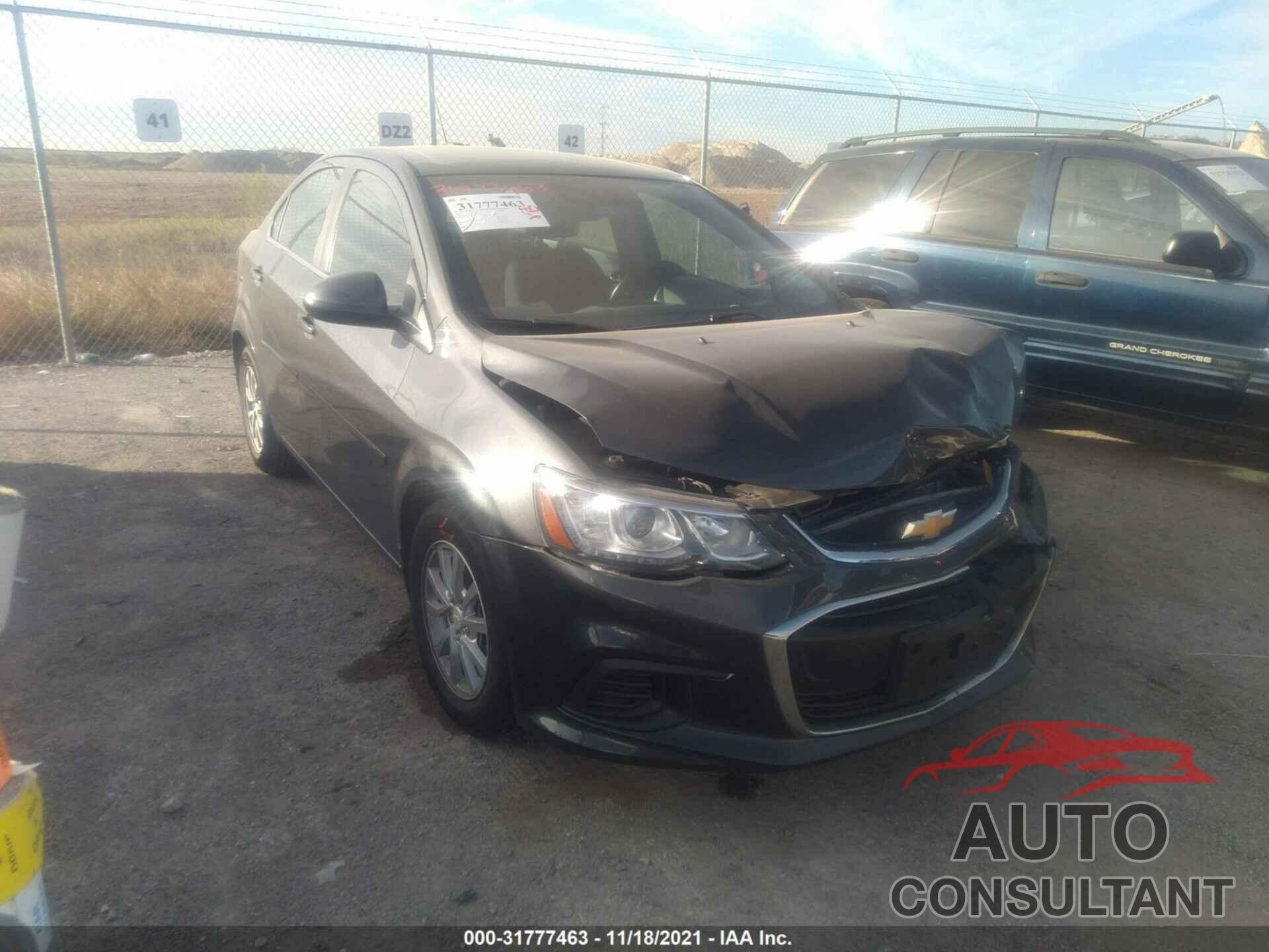 CHEVROLET SONIC 2017 - 1G1JD5SB4H4102872