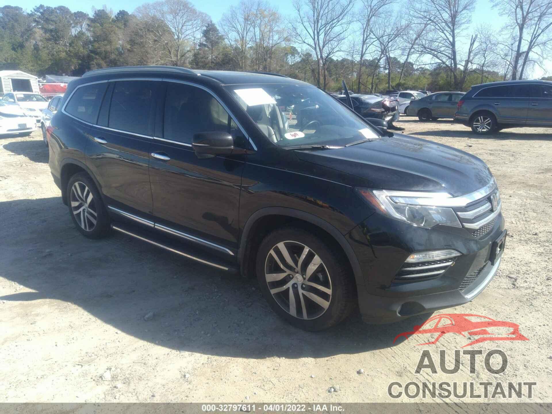 HONDA PILOT 2016 - 5FNYF5H95GB049434