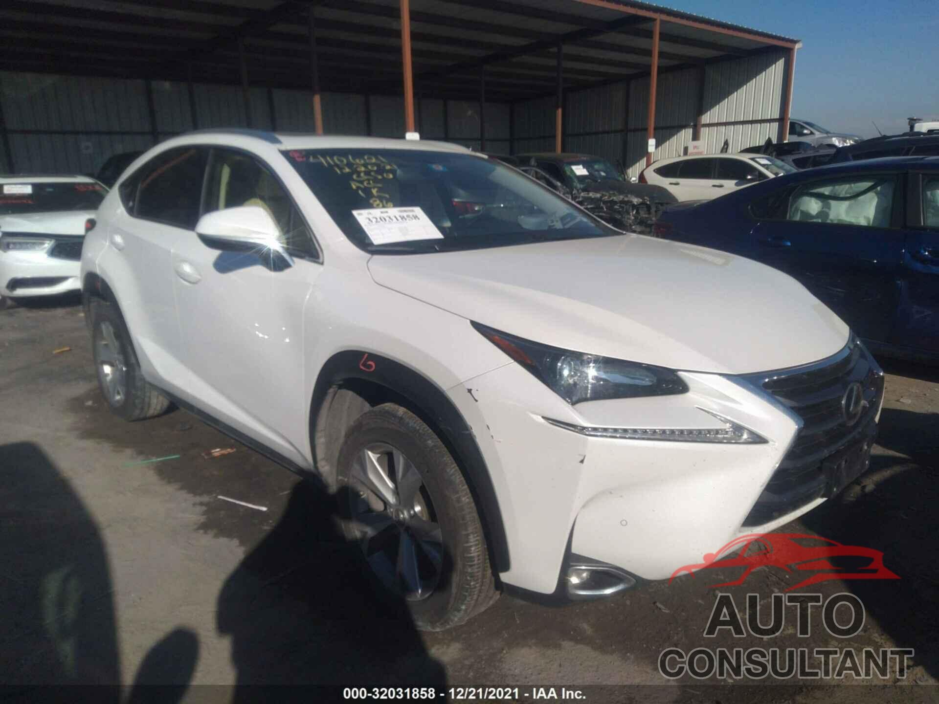 LEXUS NX 2017 - JTJYARBZ3H2077801