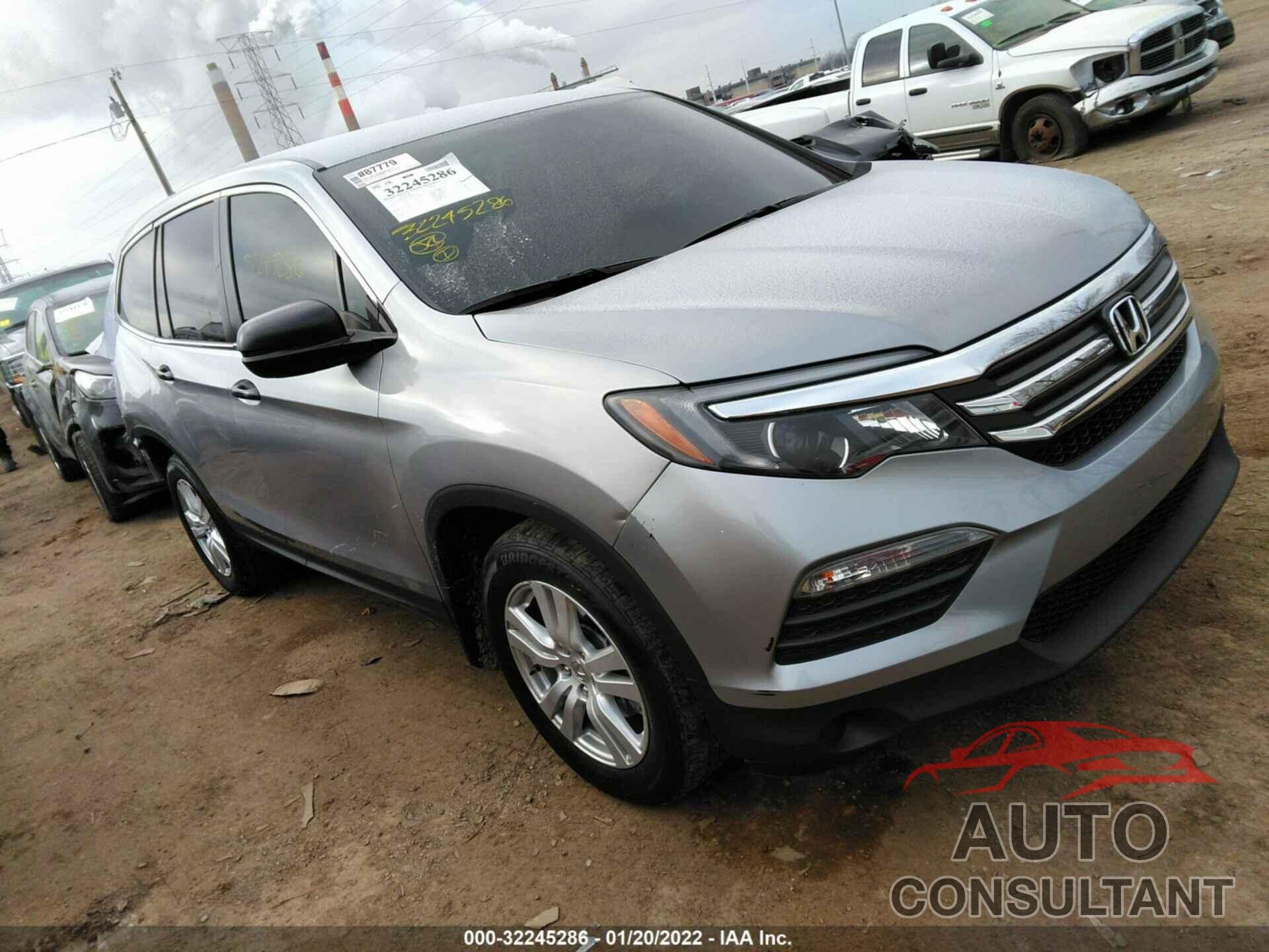 HONDA PILOT 2017 - 5FNYF5H14HB019904