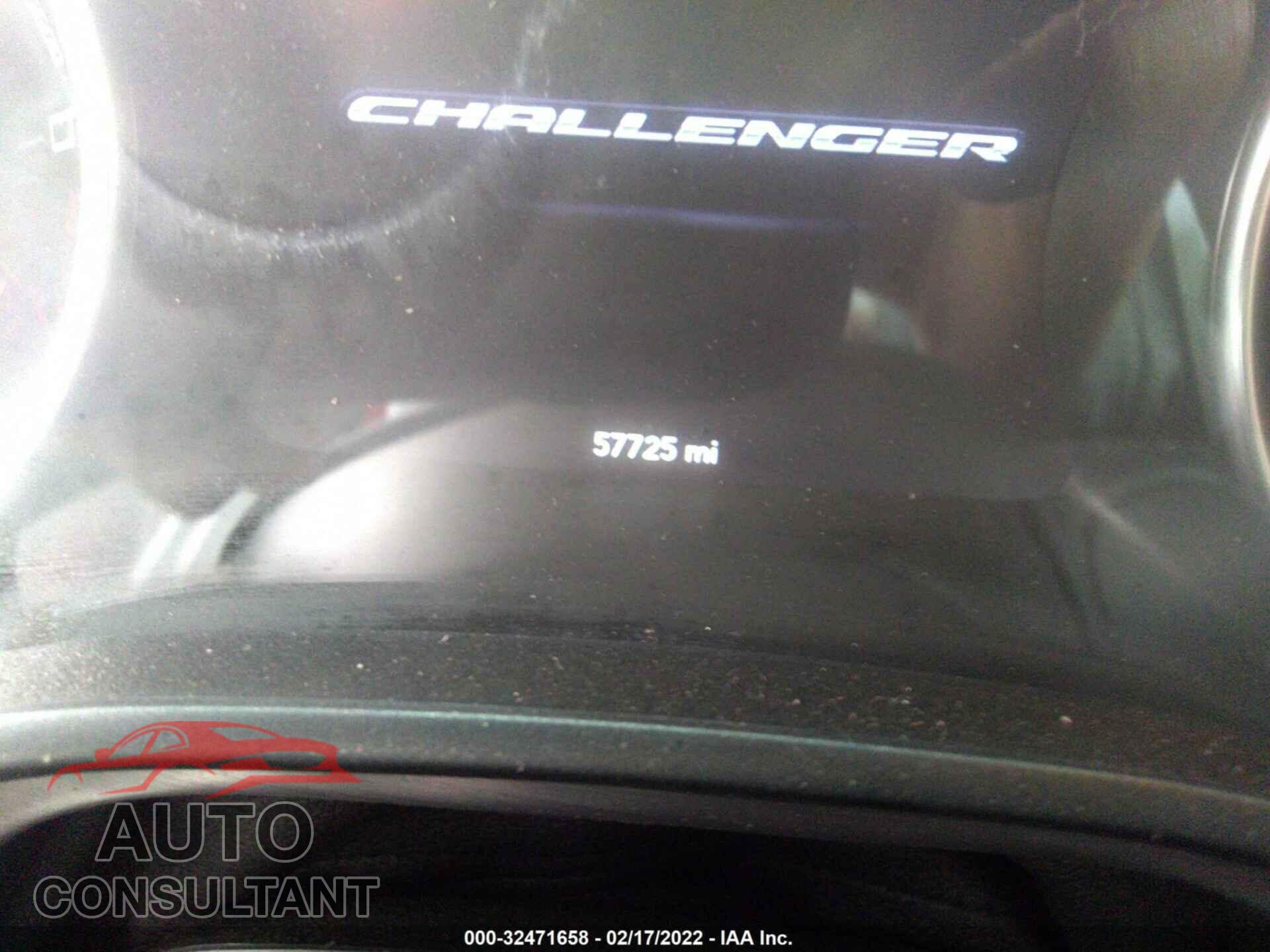 DODGE CHALLENGER 2018 - 2C3CDZAG2JH317720