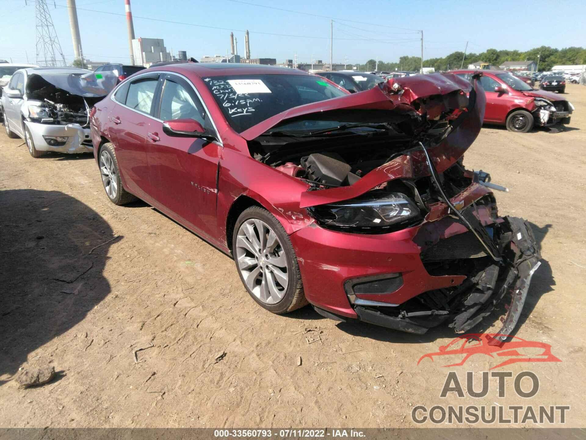 CHEVROLET MALIBU 2018 - 1G1ZE5SX9JF100556