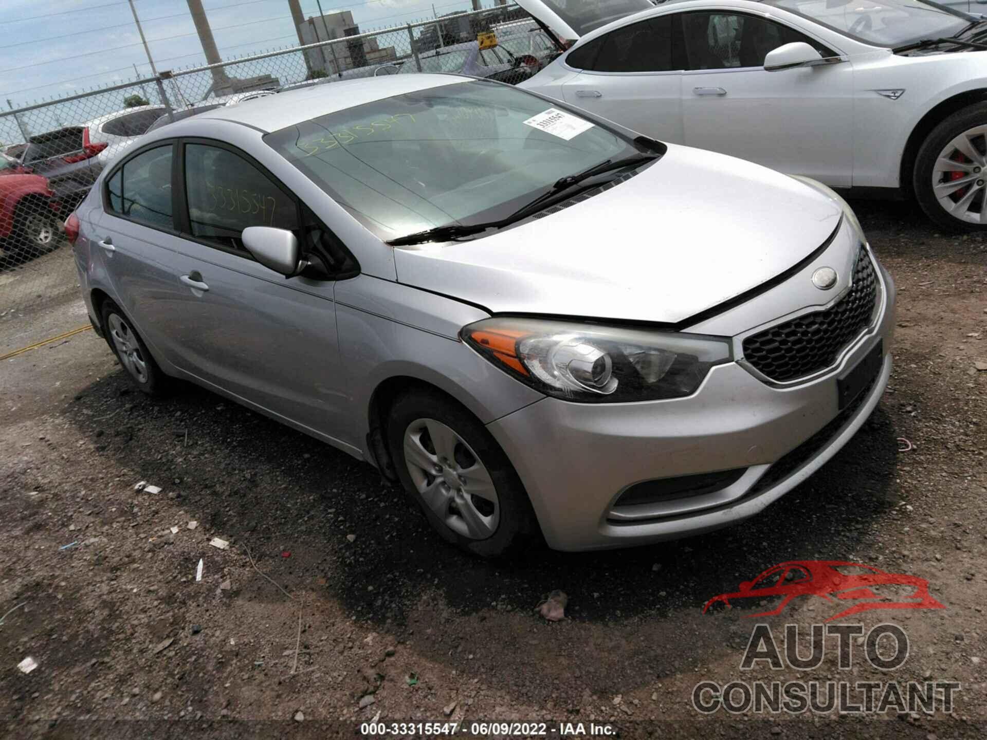 KIA FORTE 2016 - KNAFK4A65G5478438