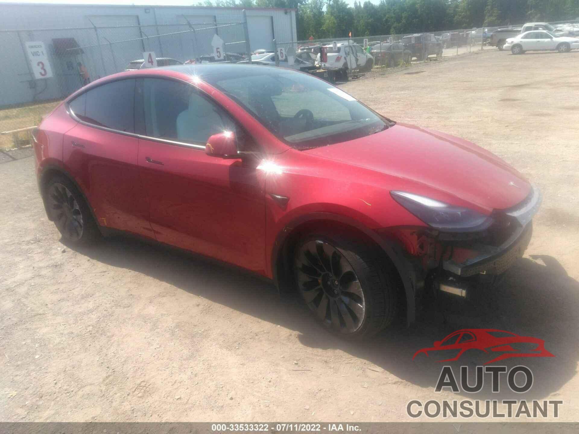 TESLA MODEL Y 2022 - 7SAYGDEFXNF406351