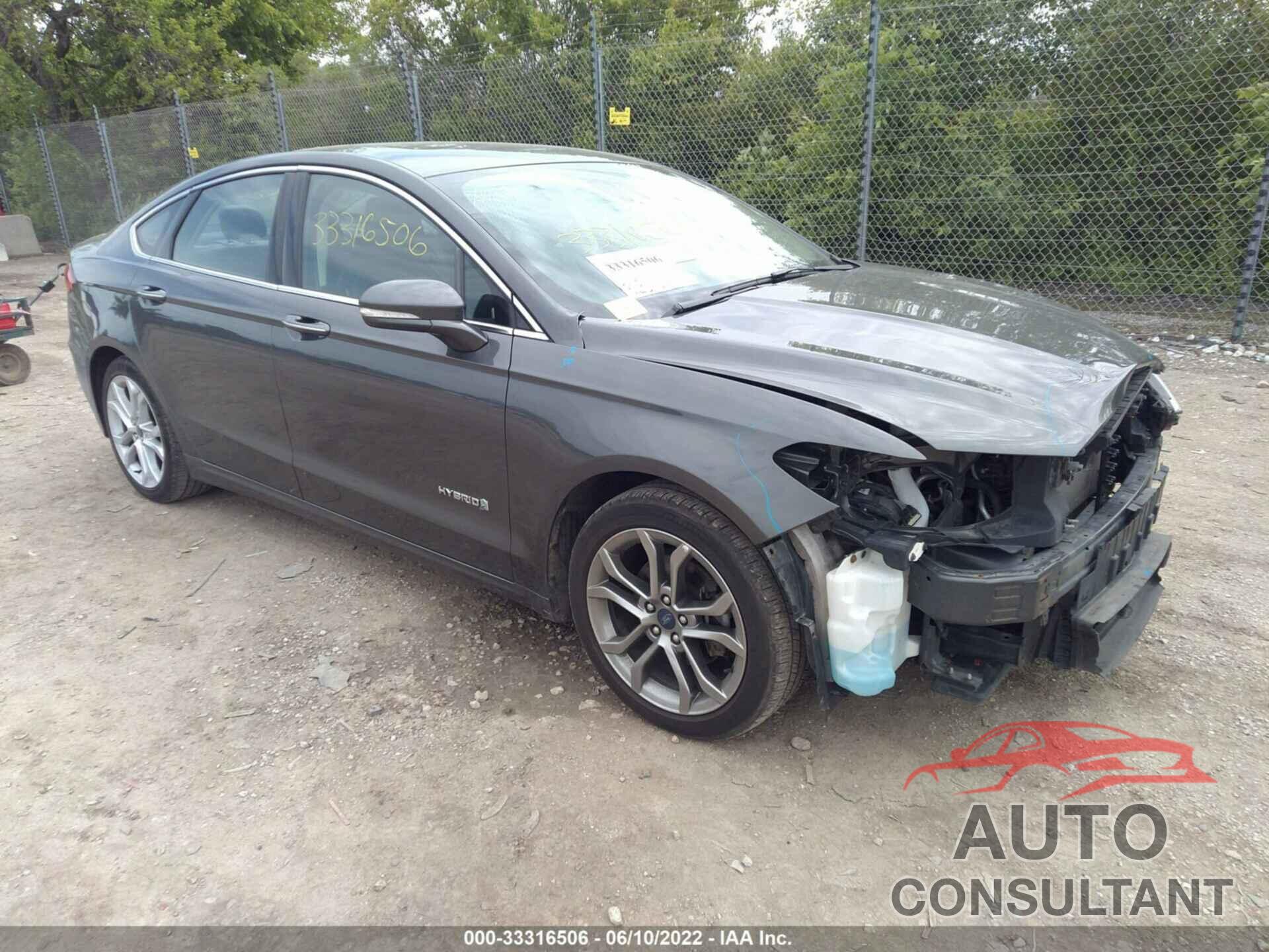 FORD FUSION HYBRID 2019 - 3FA6P0RU9KR156476