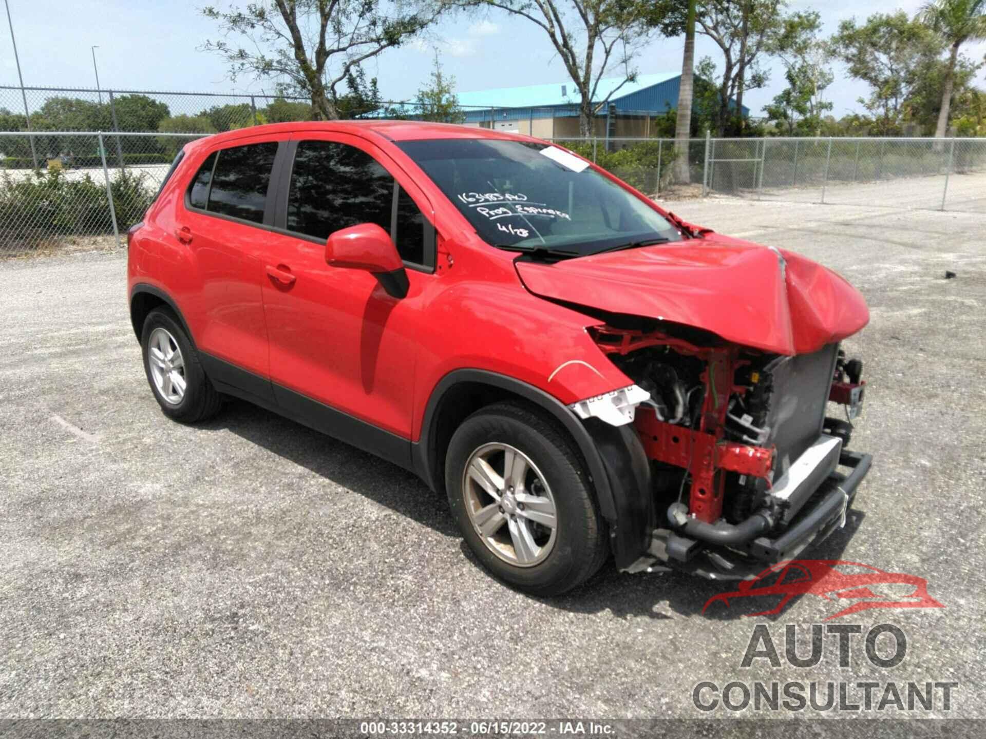 CHEVROLET TRAX 2020 - KL7CJKSB8LB345920