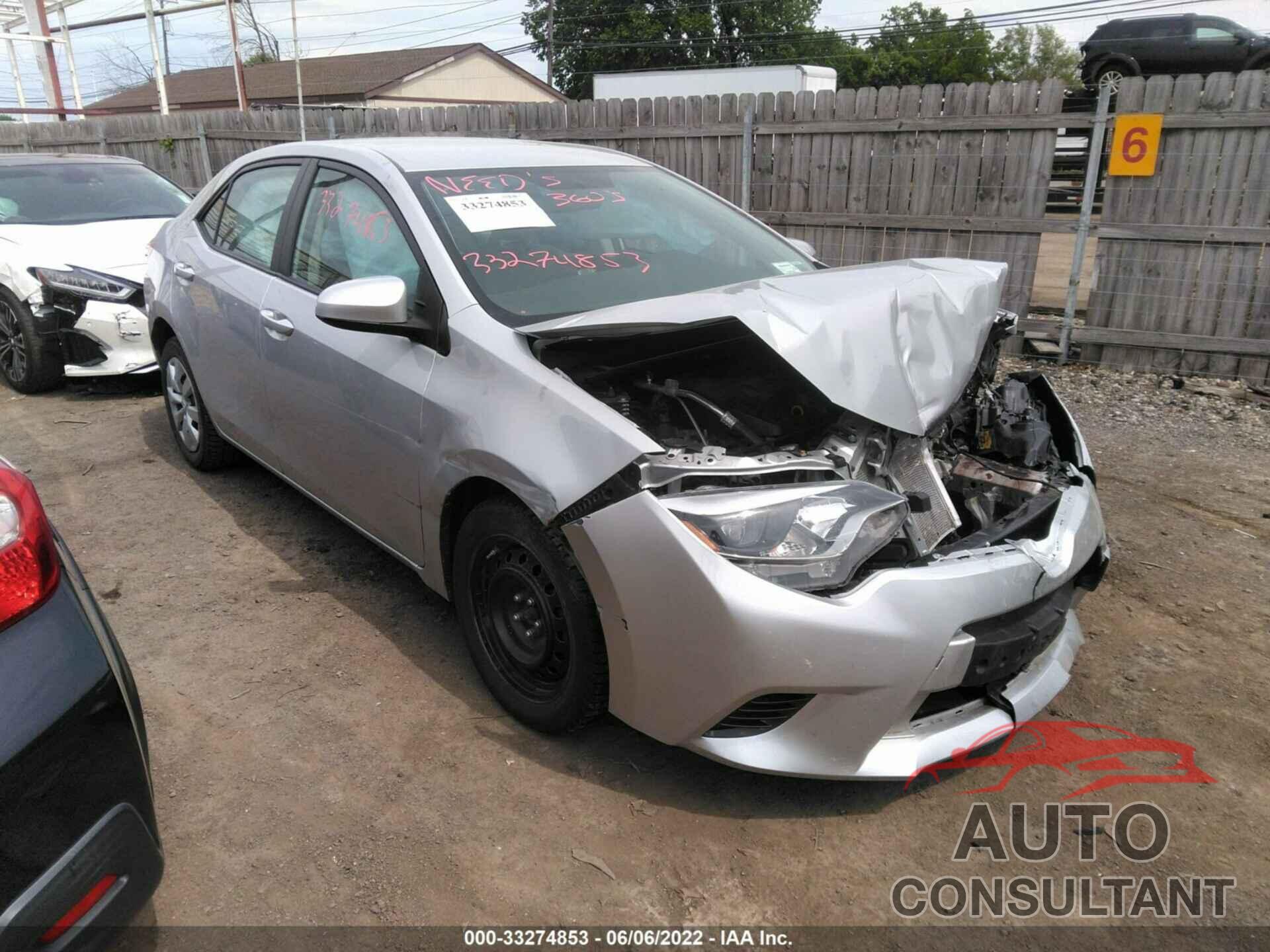 TOYOTA COROLLA 2016 - 2T1BURHE1GC523061
