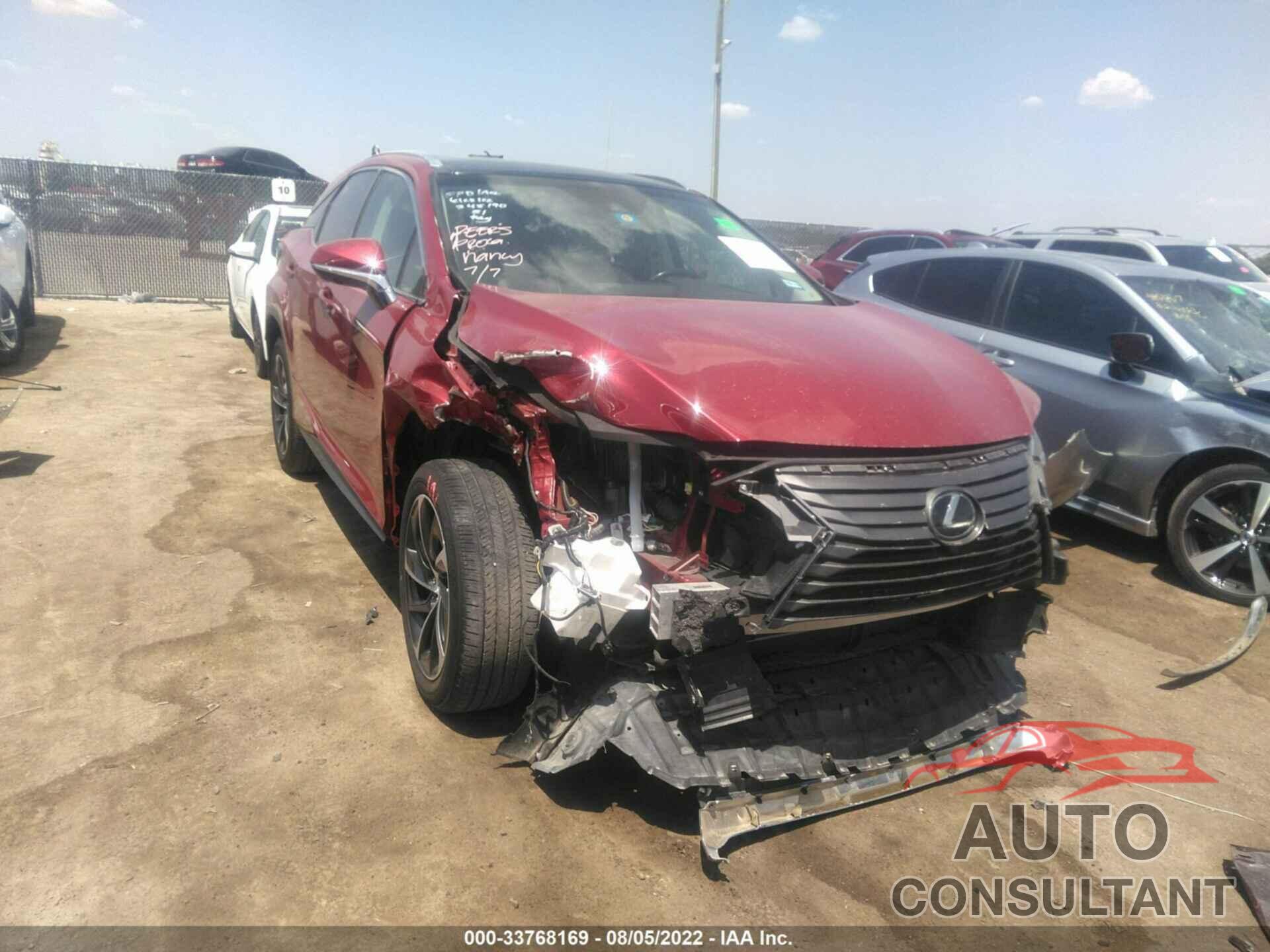 LEXUS RX 350 2016 - 2T2ZZMCA2GC023400