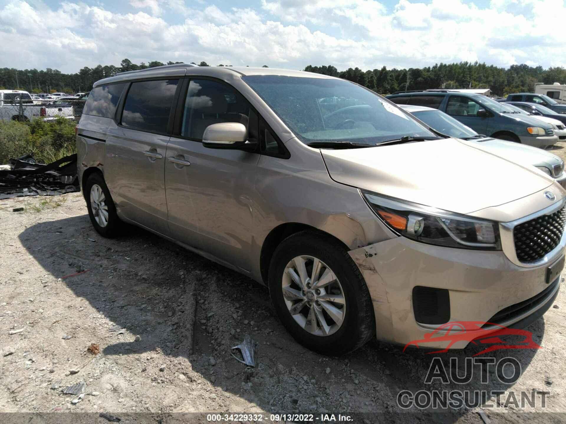 KIA SEDONA 2016 - KNDMB5C14G6086868