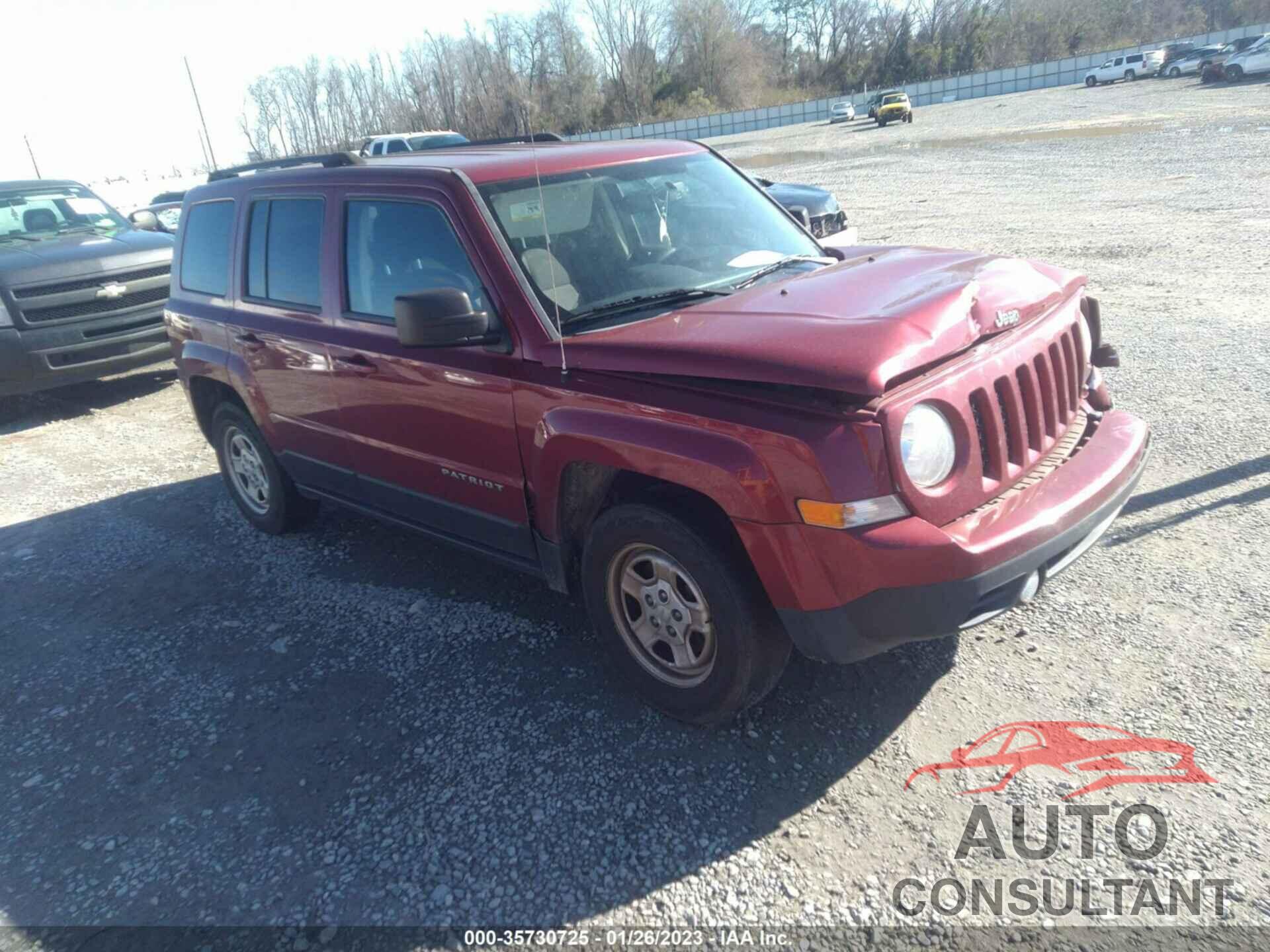 JEEP PATRIOT 2016 - 1C4NJPBA0GD734397