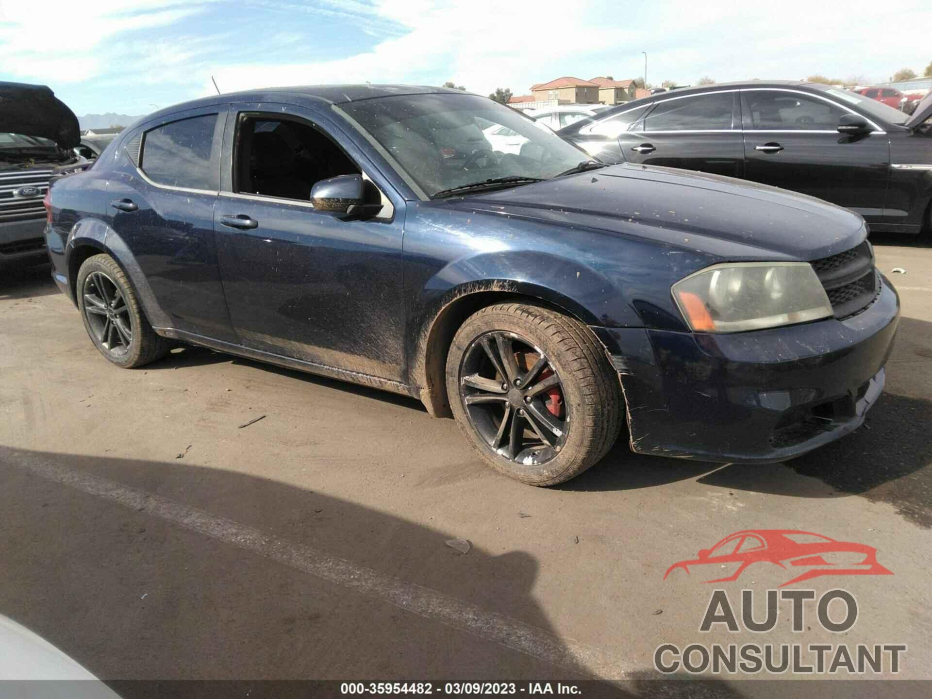 DODGE AVENGER 2013 - 1C3CDZCB0DN623117