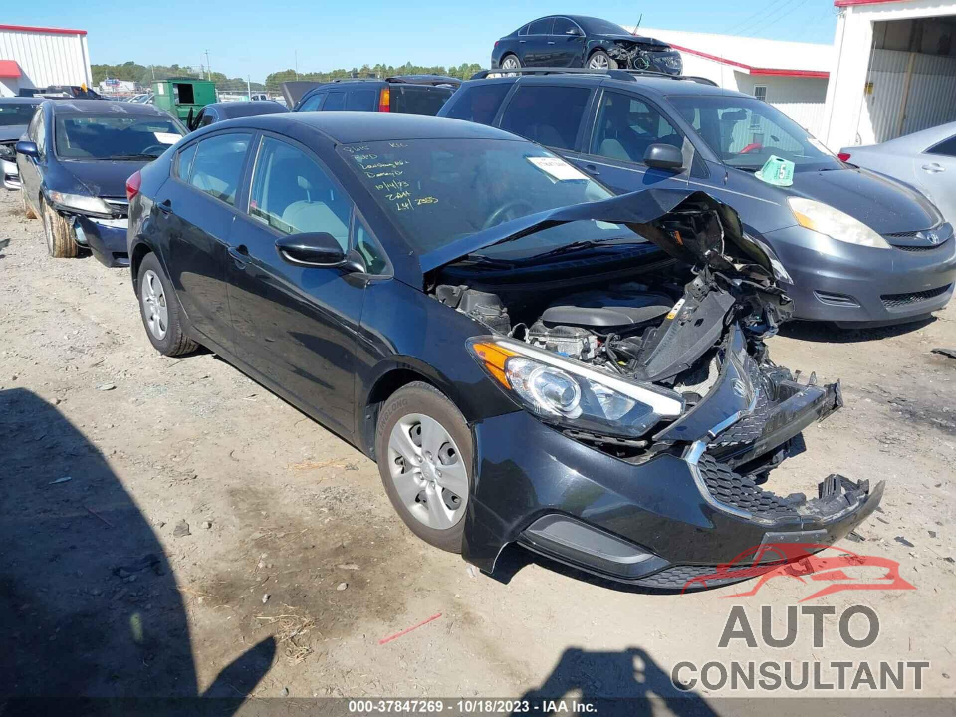 KIA FORTE 2016 - KNAFK4A64G5542355