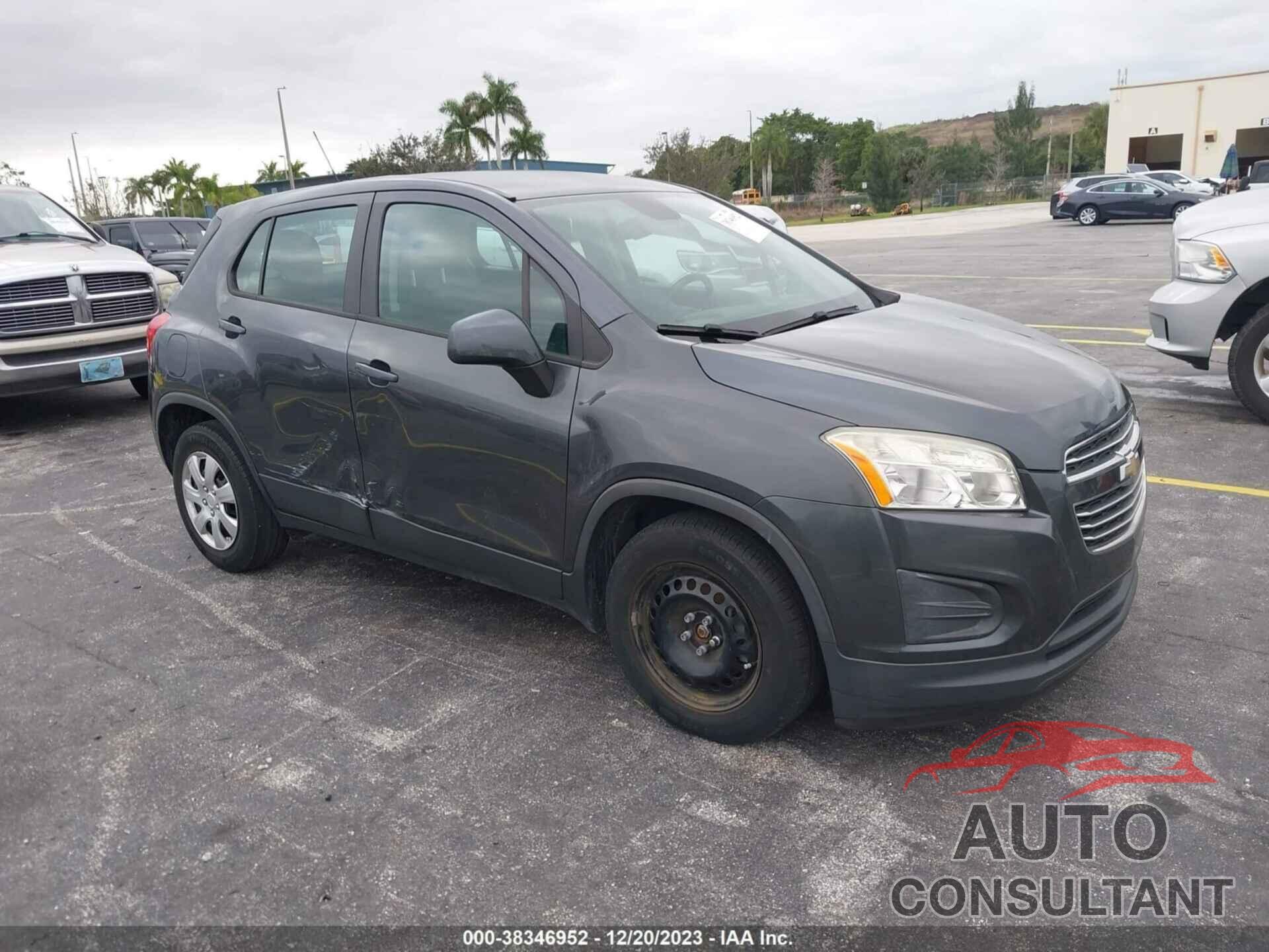 CHEVROLET TRAX 2016 - 3GNCJKSB4GL120019