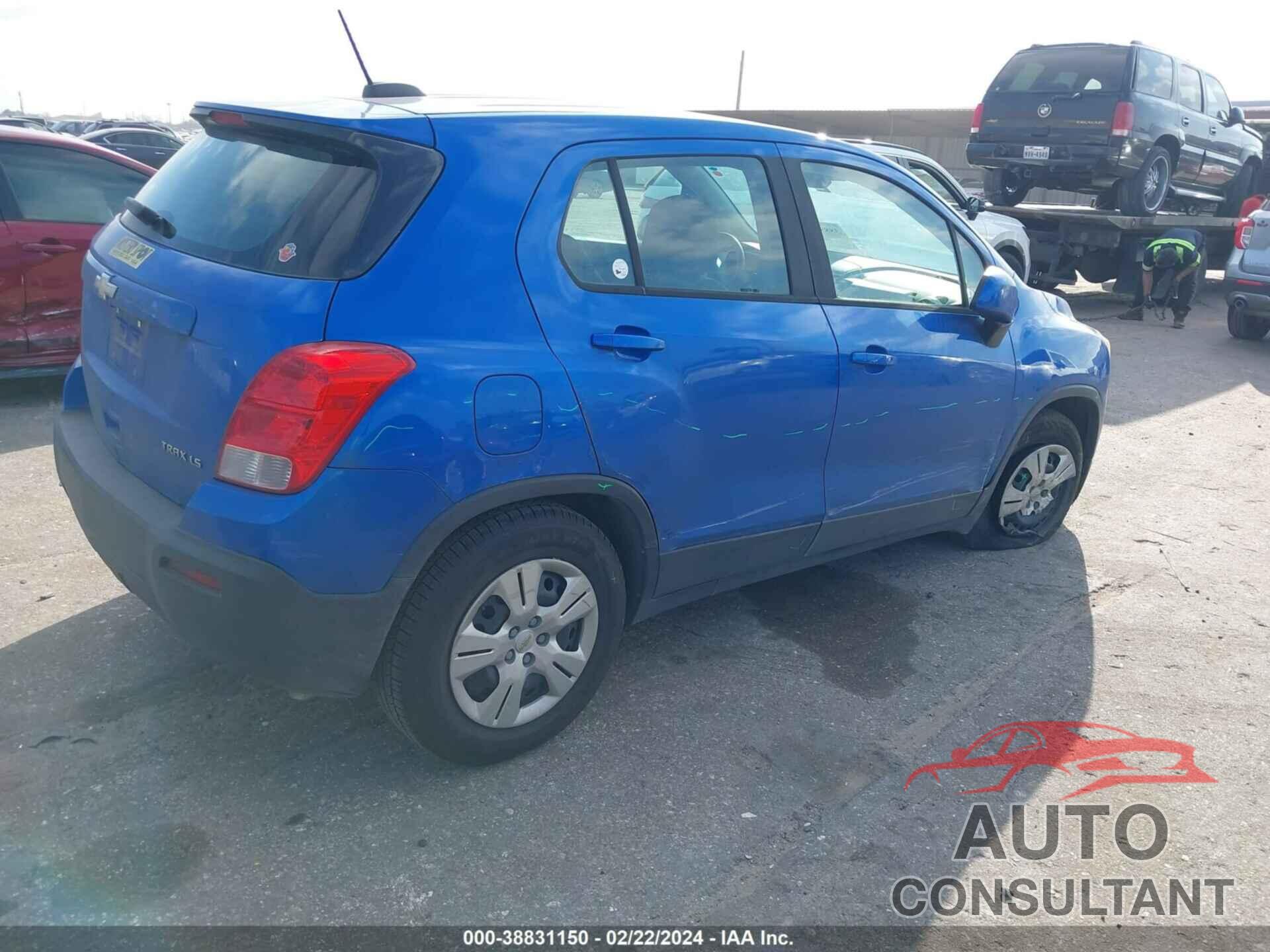 CHEVROLET TRAX 2016 - KL7CJKSB8GB760550