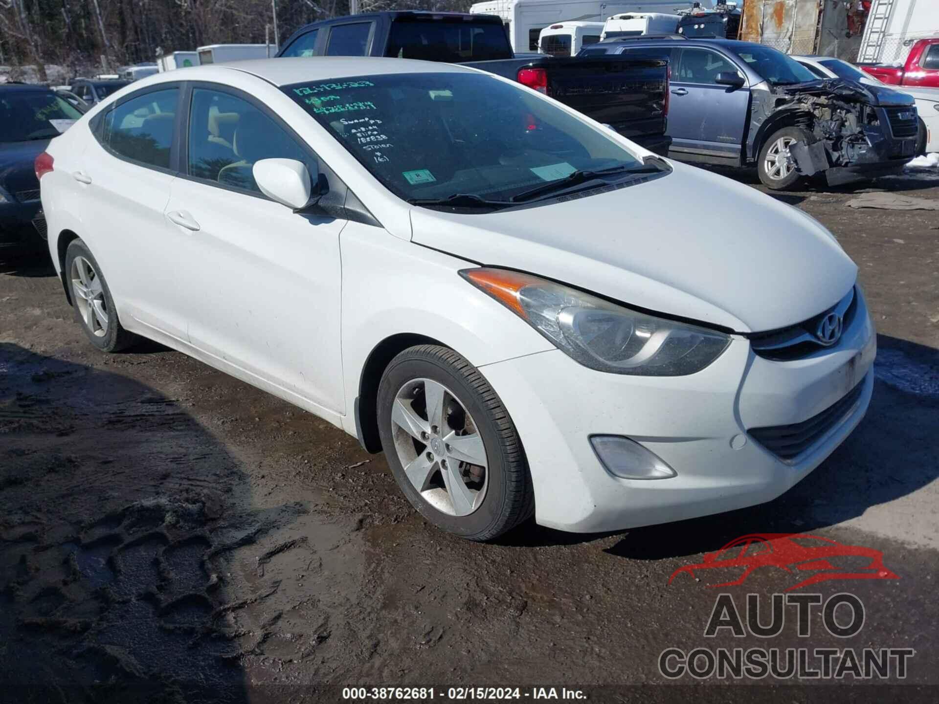 HYUNDAI ELANTRA 2013 - 5NPDH4AE6DH421144