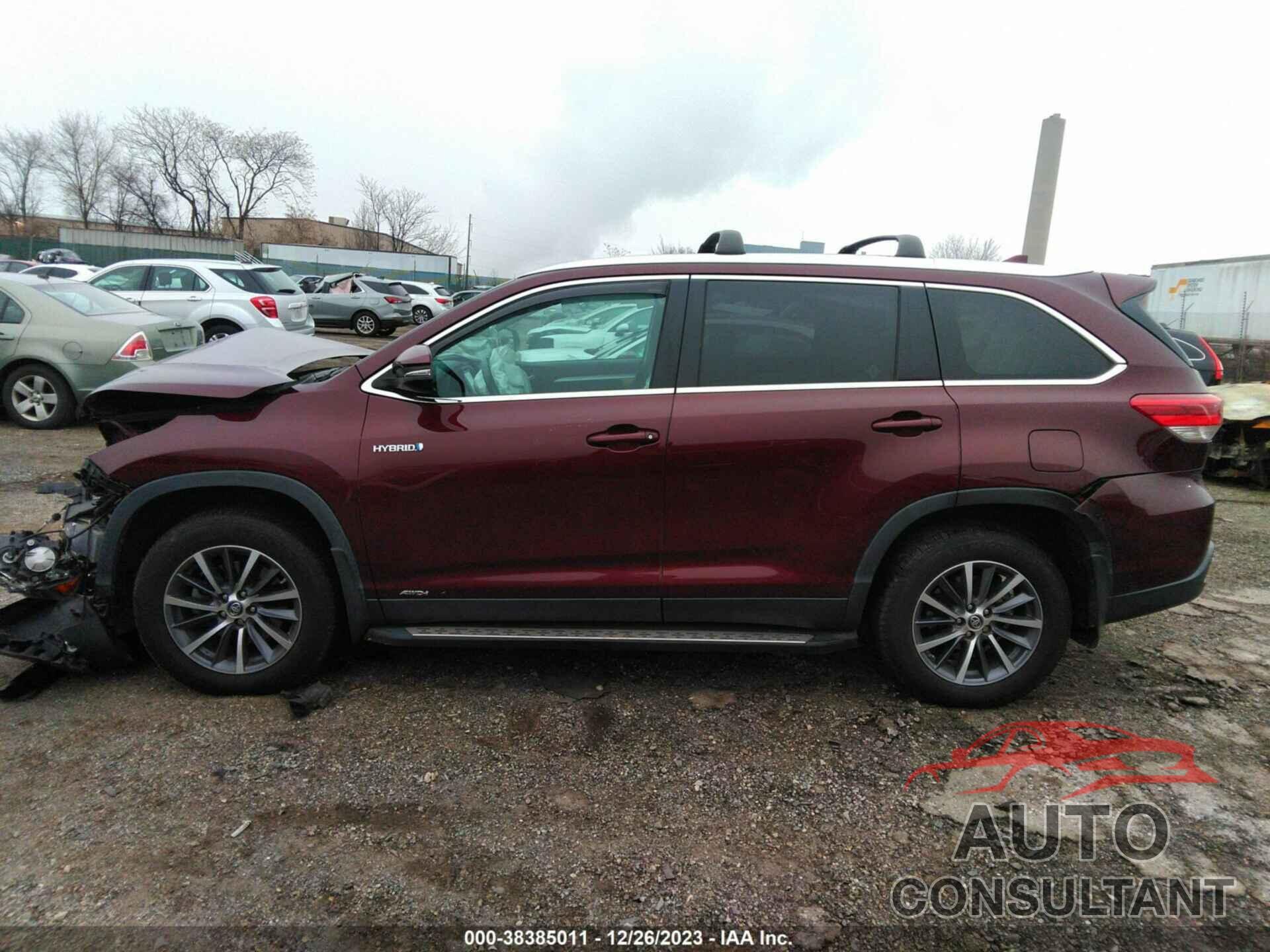 TOYOTA HIGHLANDER 2019 - 5TDJGRFH6KS073116