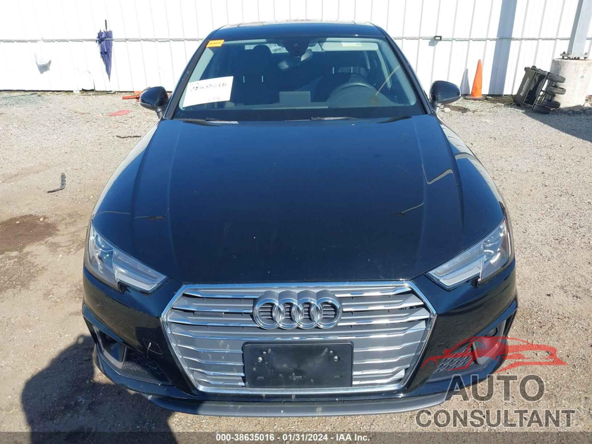 AUDI A4 2019 - WAUDNAF42KA096095