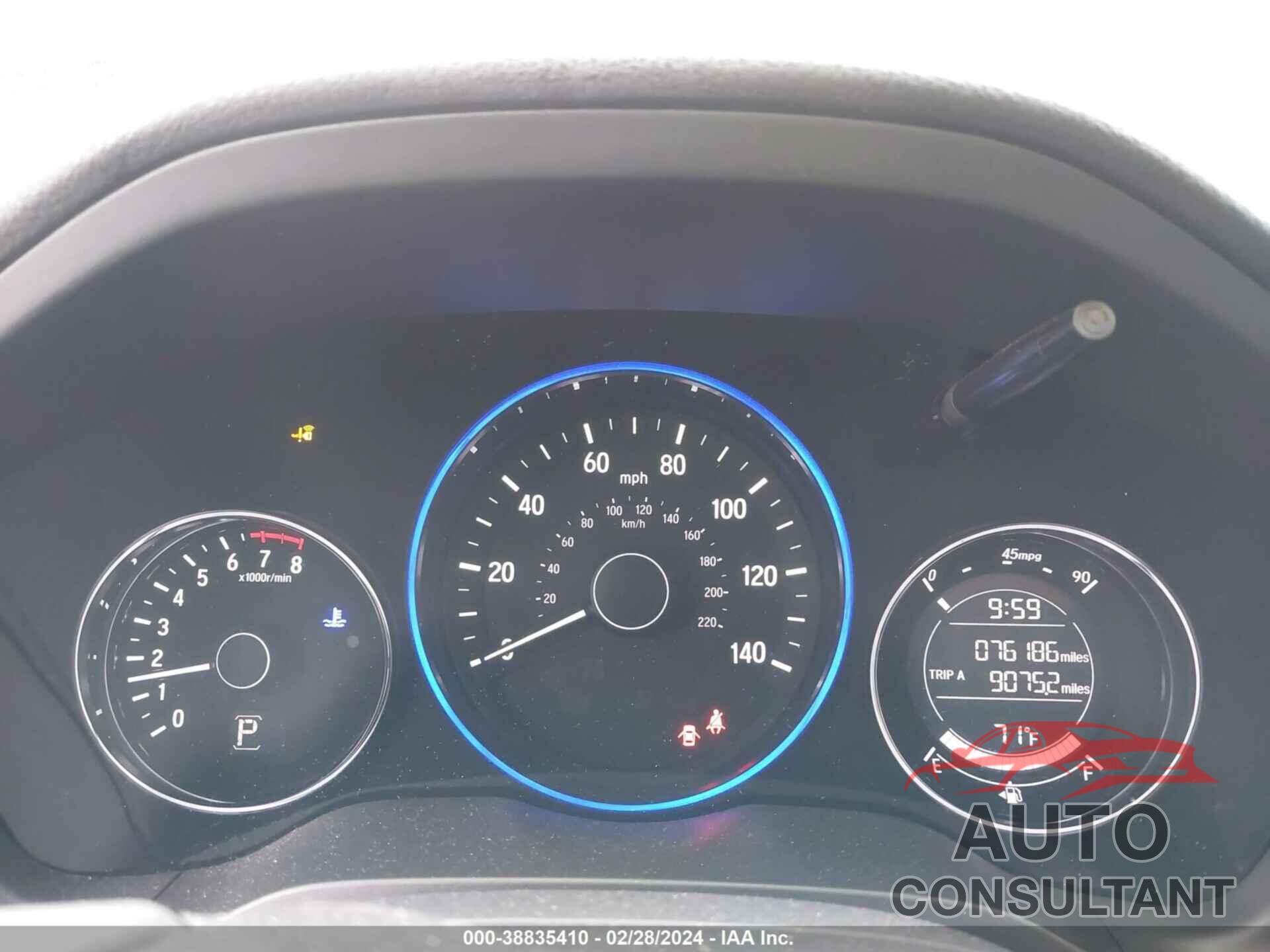 HONDA HR-V 2018 - 3CZRU5H74JM701546