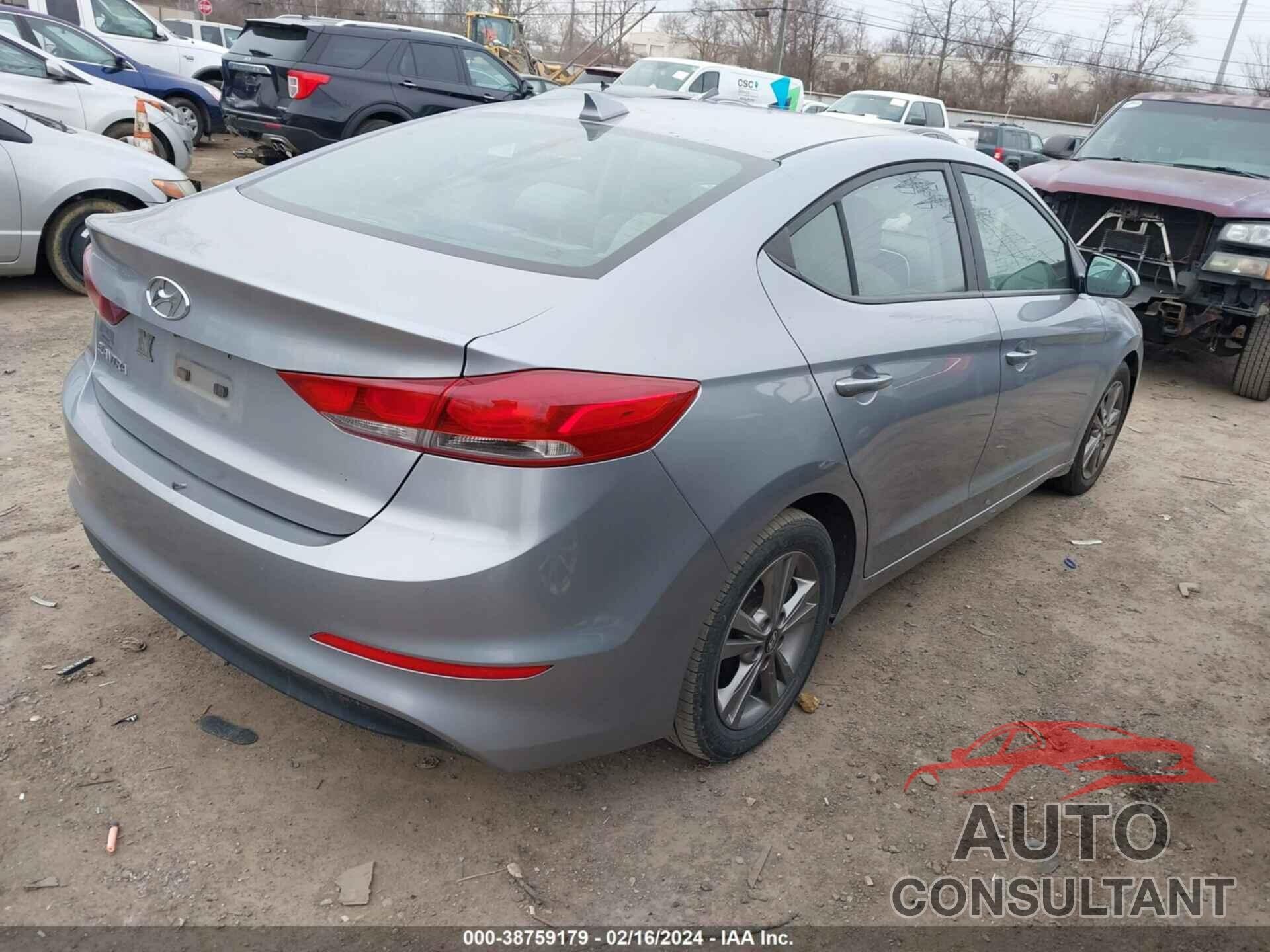 HYUNDAI ELANTRA 2017 - 5NPD84LF6HH130980