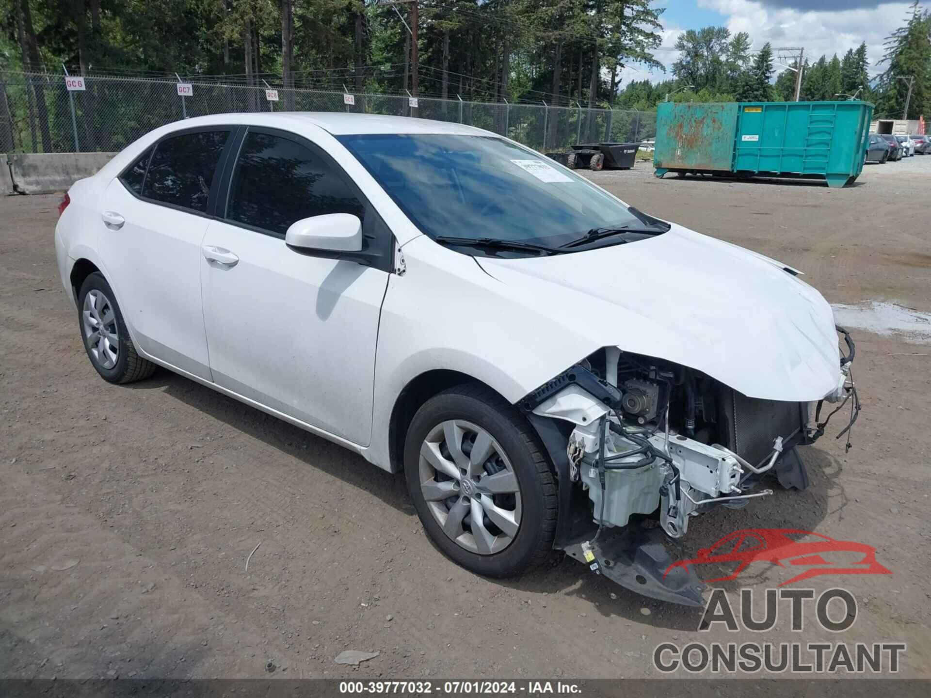 TOYOTA COROLLA 2016 - 2T1BURHE3GC691087