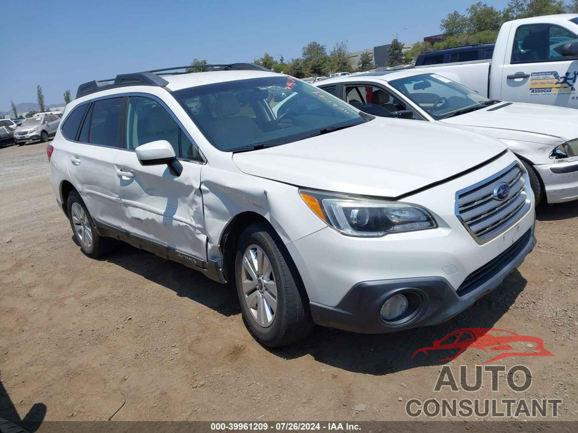 SUBARU OUTBACK 2017 - 4S4BSACC4H3336819