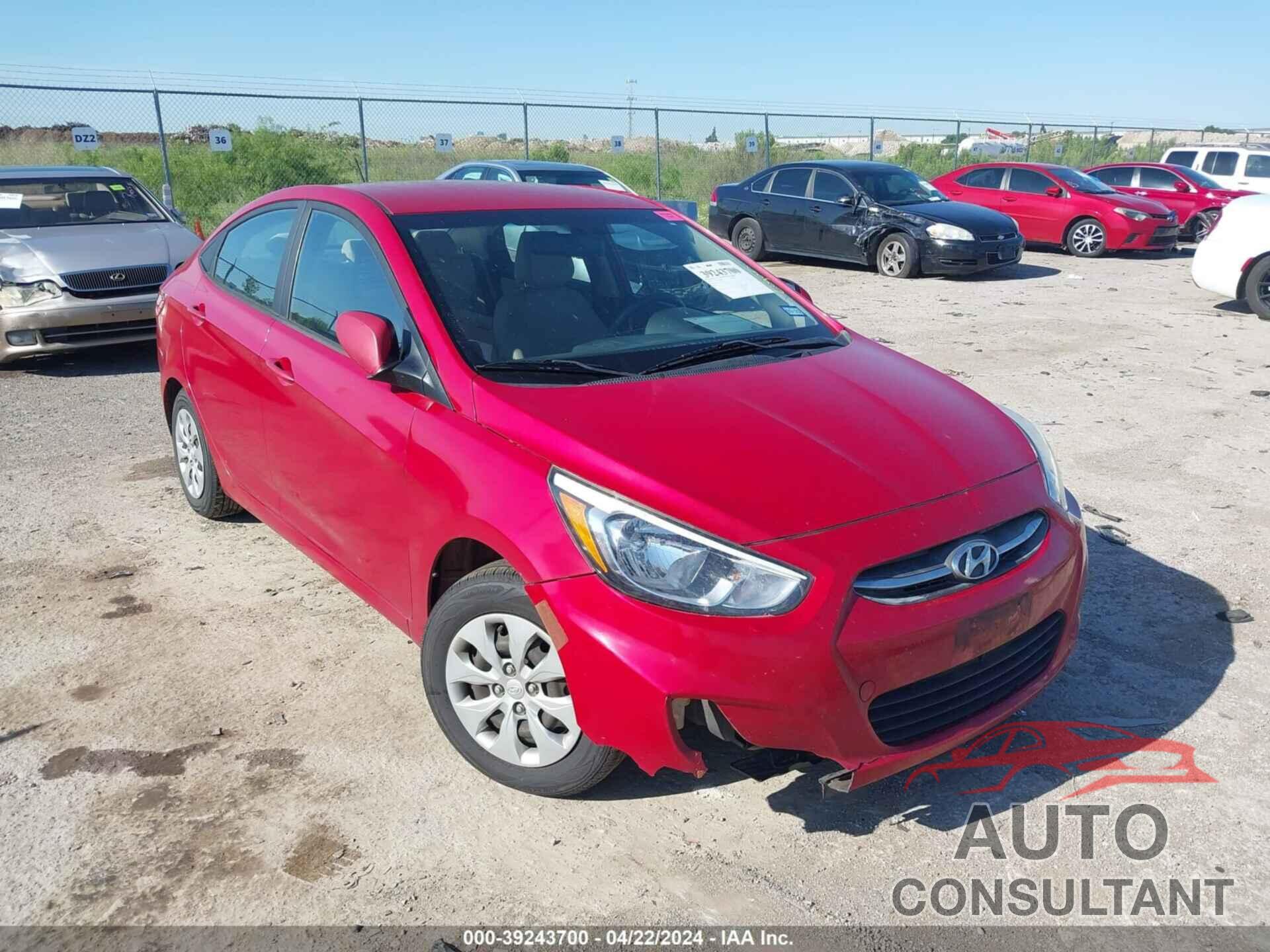 HYUNDAI ACCENT 2016 - KMHCT4AEXGU161461