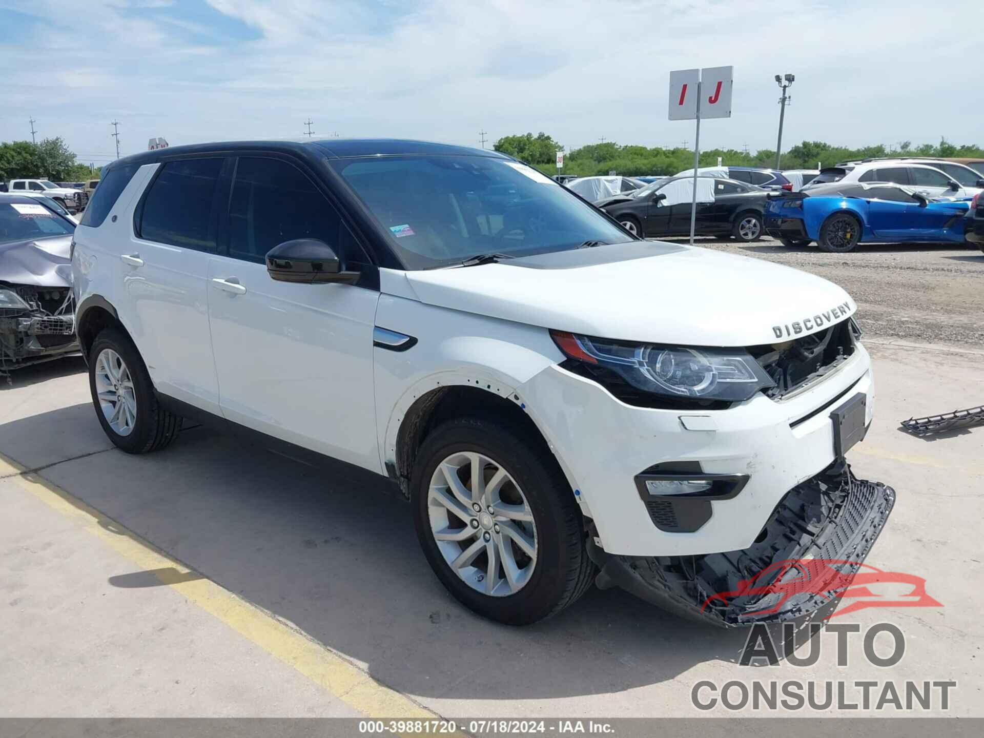 LAND ROVER DISCOVERY SPORT 2019 - SALCR2FX9KH789085