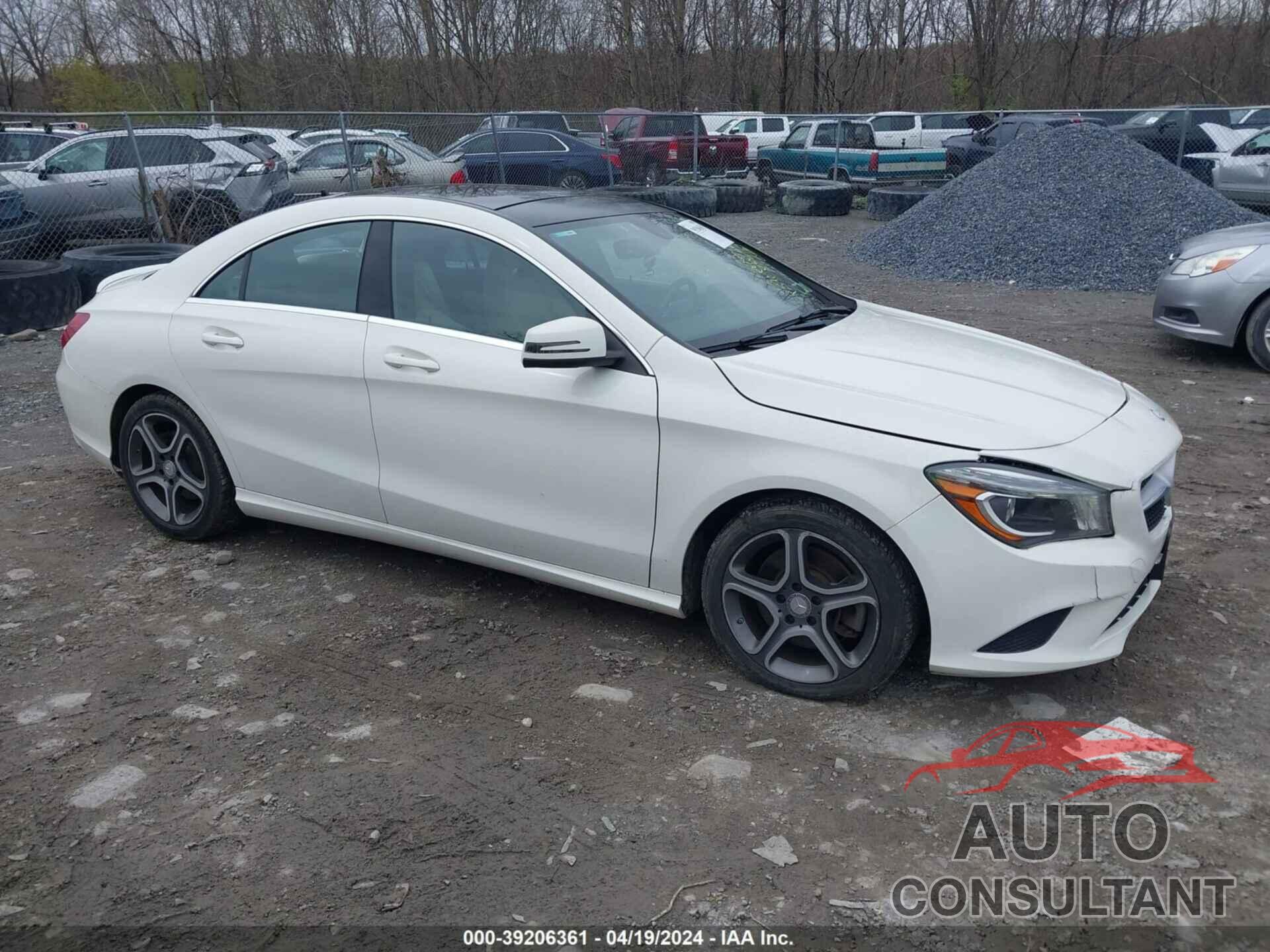 MERCEDES-BENZ CLA 250 2014 - WDDSJ4GB5EN108554