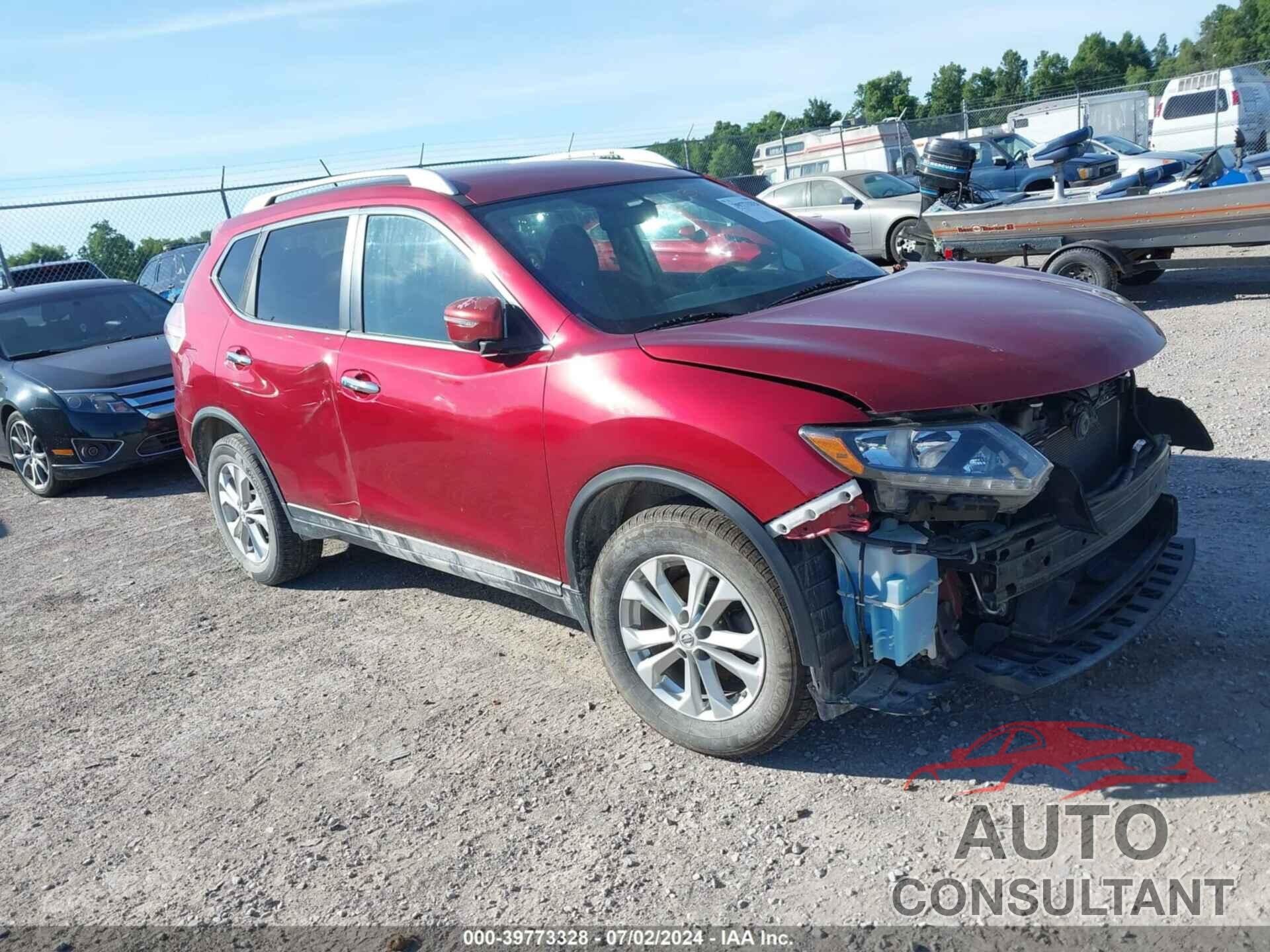 NISSAN ROGUE 2016 - KNMAT2MV5GP615240