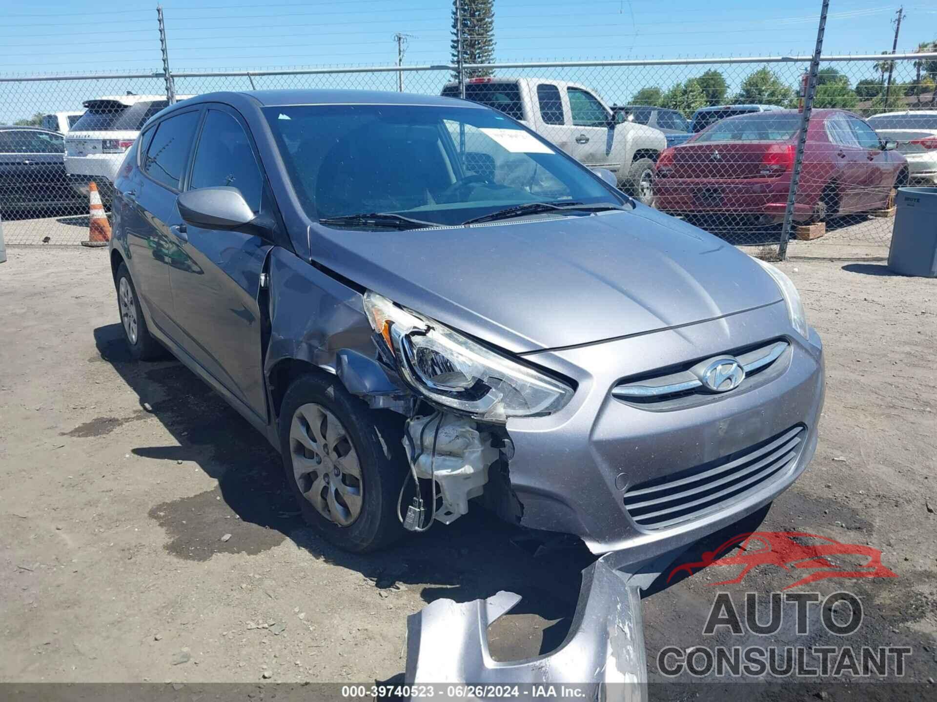 HYUNDAI ACCENT 2016 - KMHCT5AE5GU251638