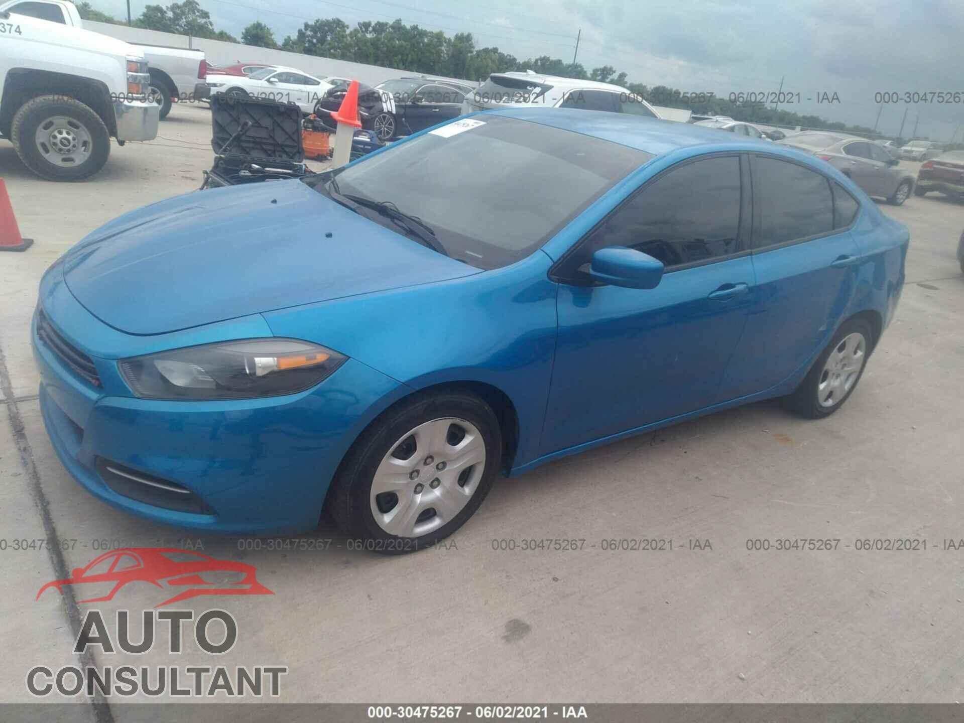 DODGE DART 2016 - 1C3CDFAA9GD531135