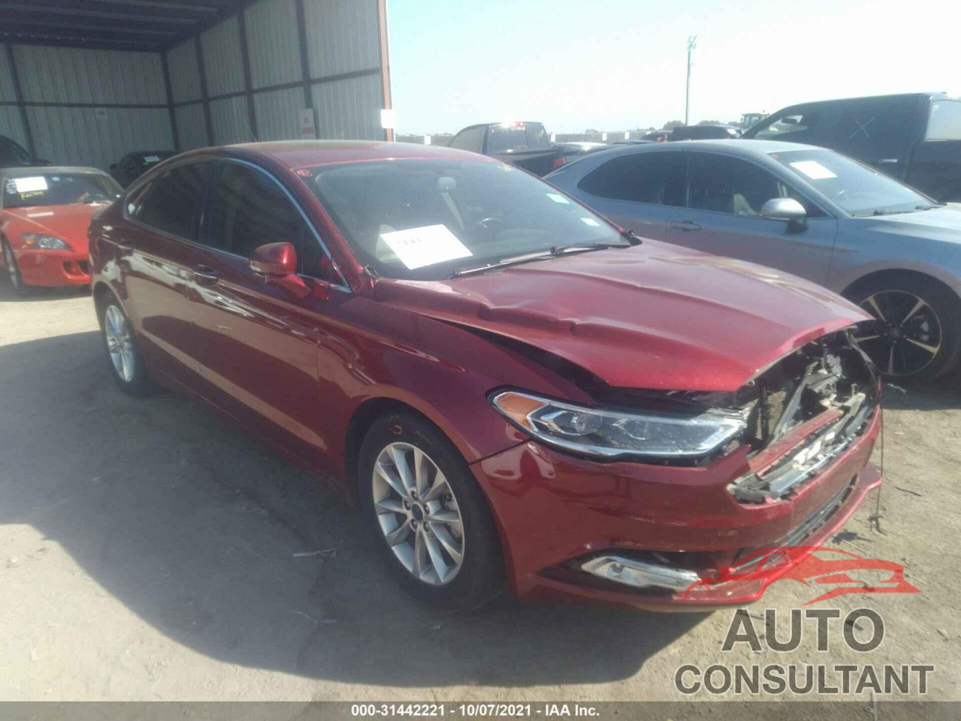 FORD FUSION 2017 - 3FA6P0HDXHR104946